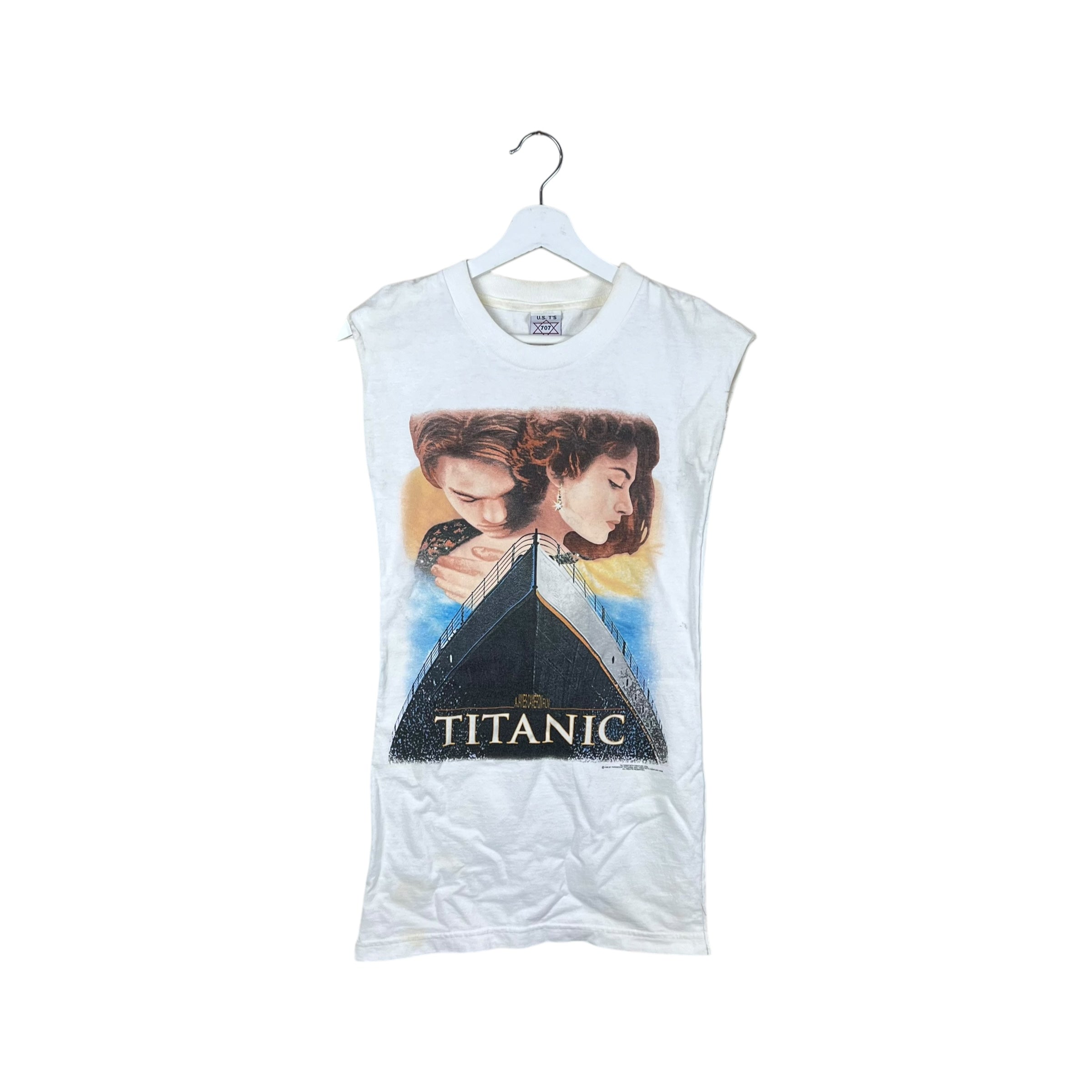 1998 Titanic Movie Promo Tee White