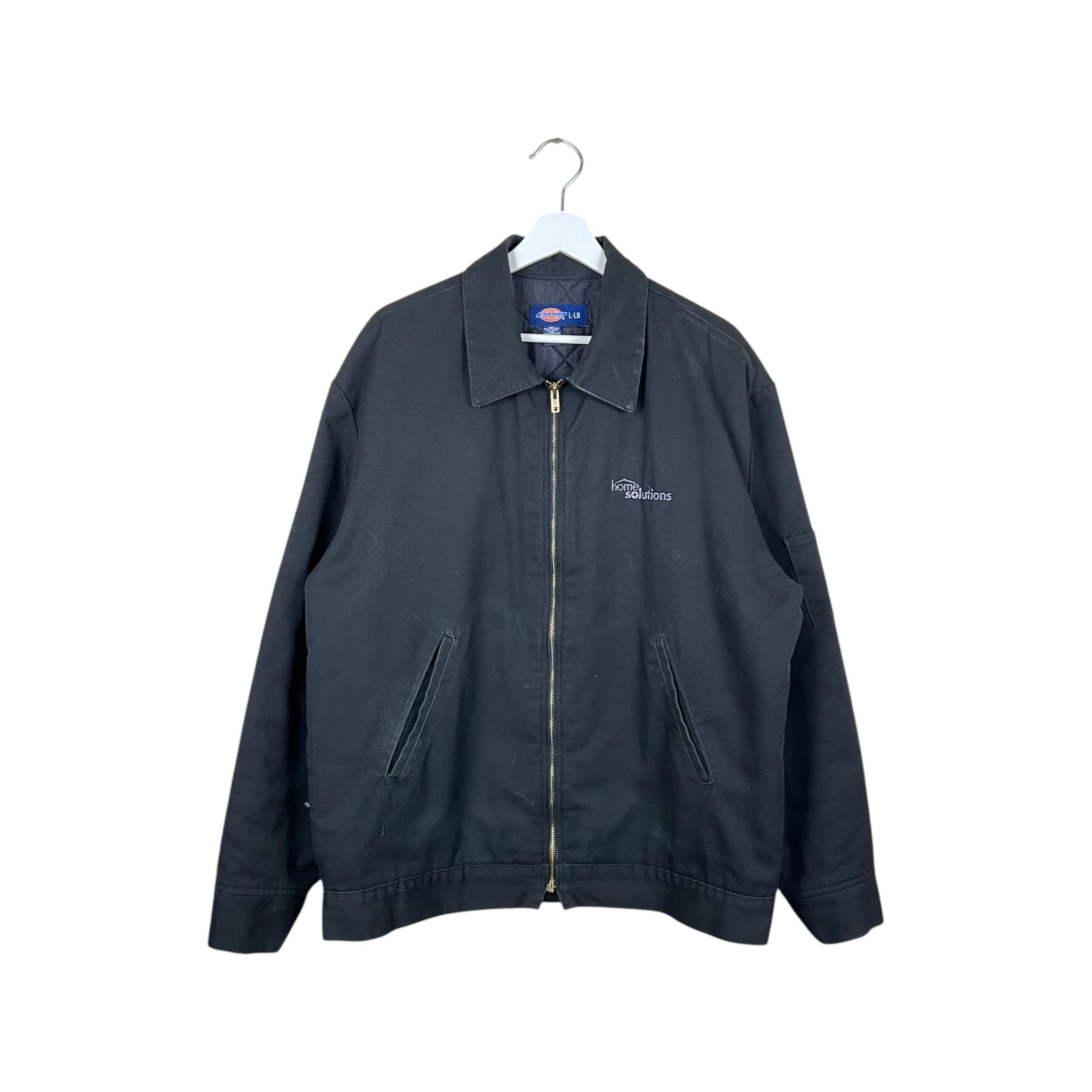 Vintage Dickies Workwear Insulated Canvas Jacket Black