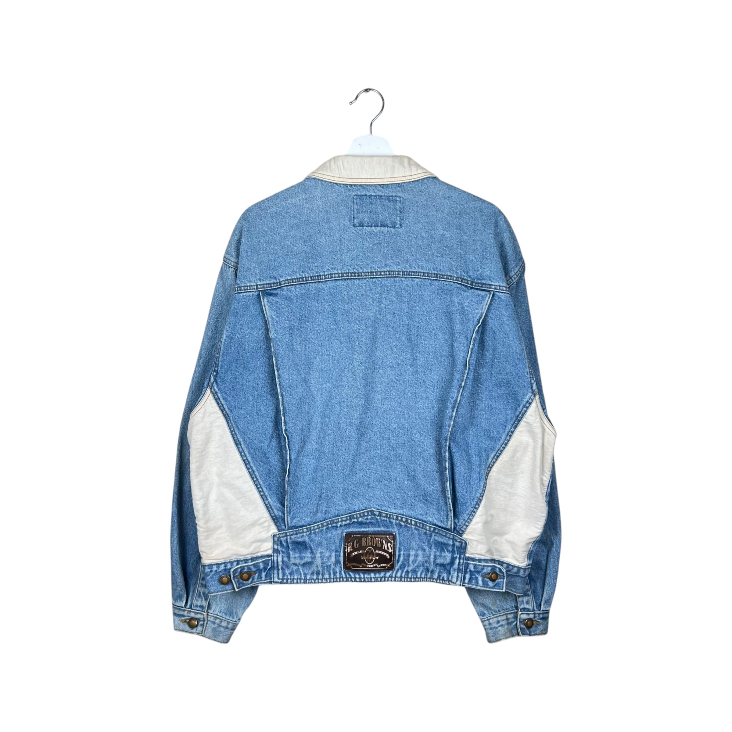 Vintage R.G. Browns Jeanswear Denim Jacket Mid Wash/Cream