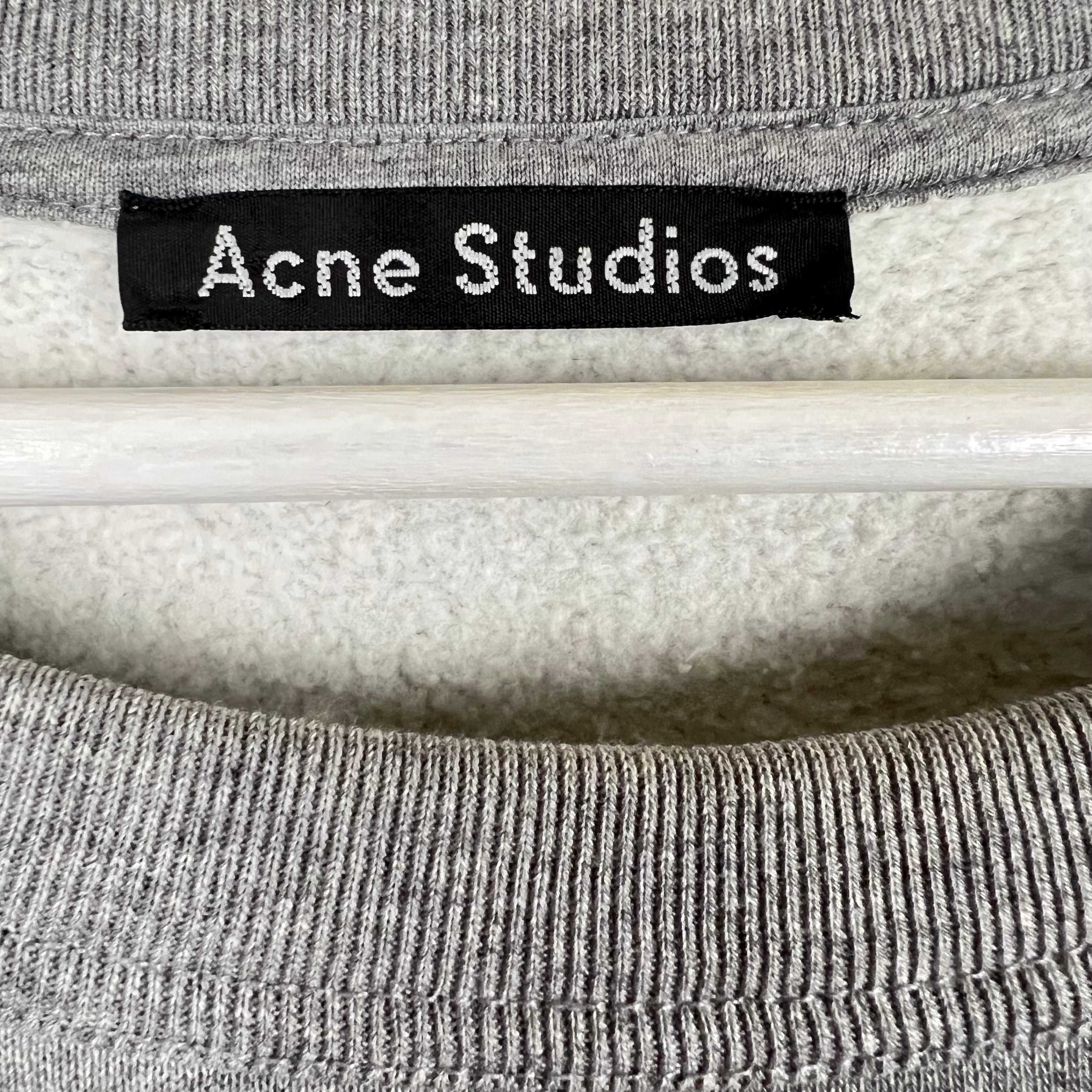 Acne Studios Fairview Face Sweatshirt Grey
