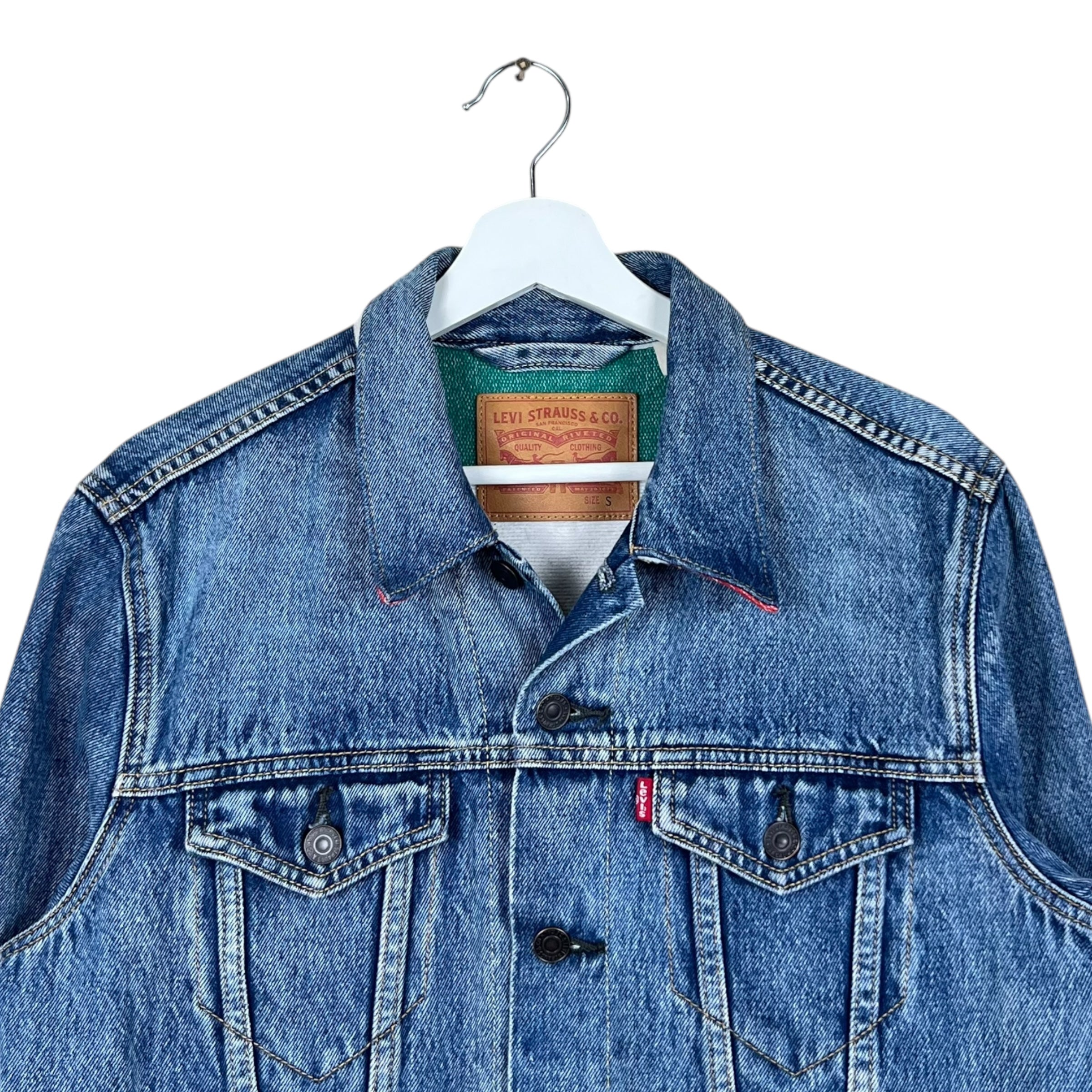 Vintage Levi’s x Hudson Bay Blanket Lined Denim Trucker Jacket