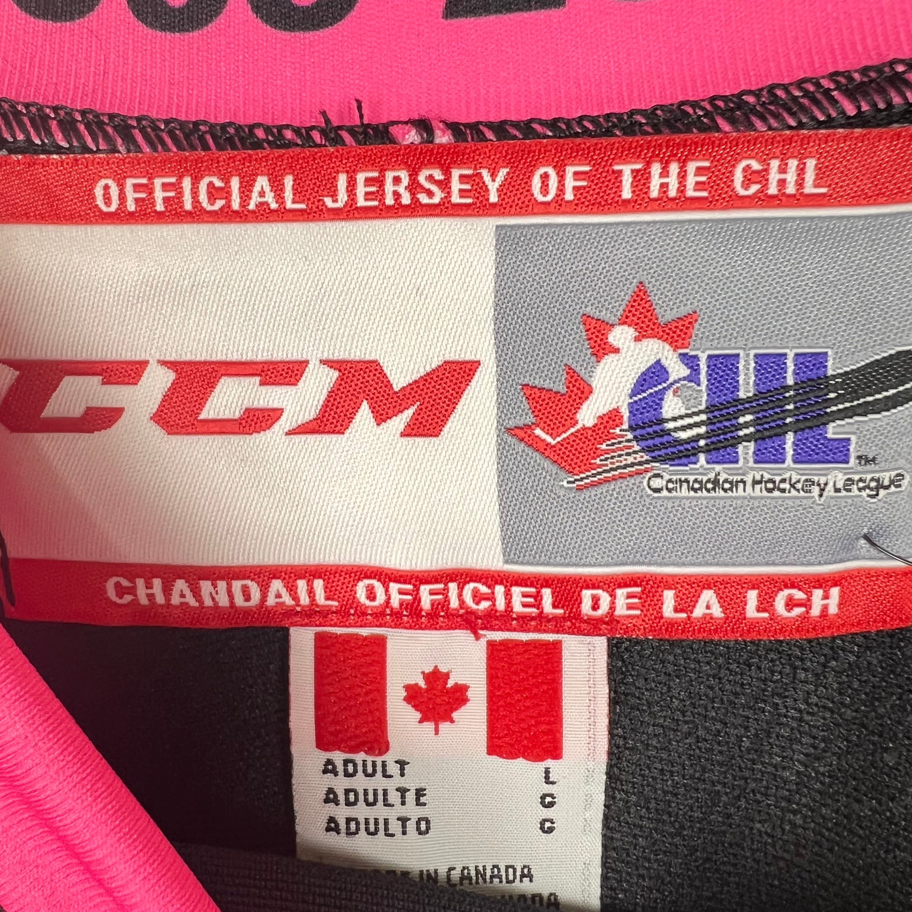 Vintage CCM CHL Calgary Hitmen 20th Anniversary Edition Jersey Black