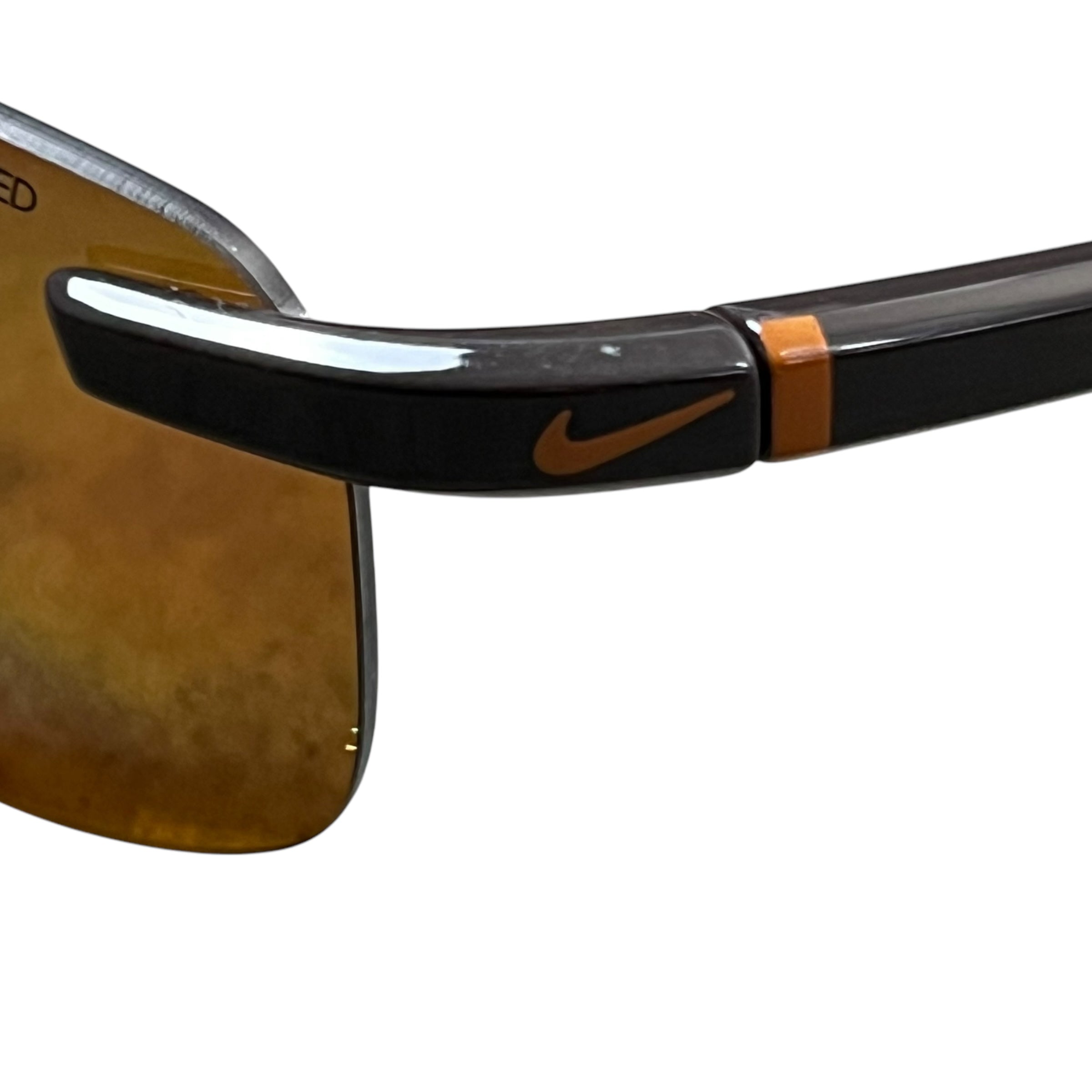 Vintage Nike Pulse Vision Max Polarized Sunglasses Brown