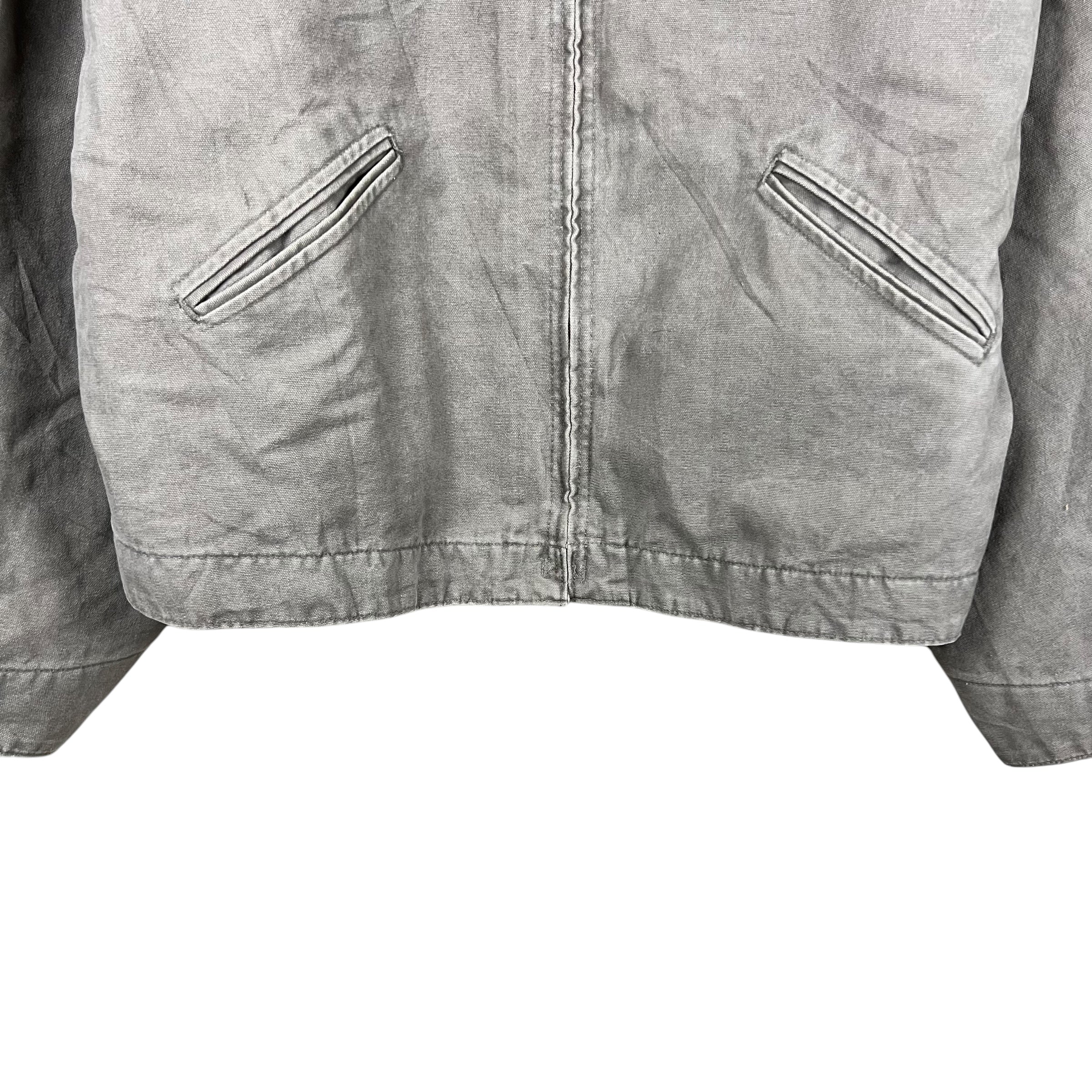 Vintage Carhartt Blanket Lined Detroit Jacket Washed Brown