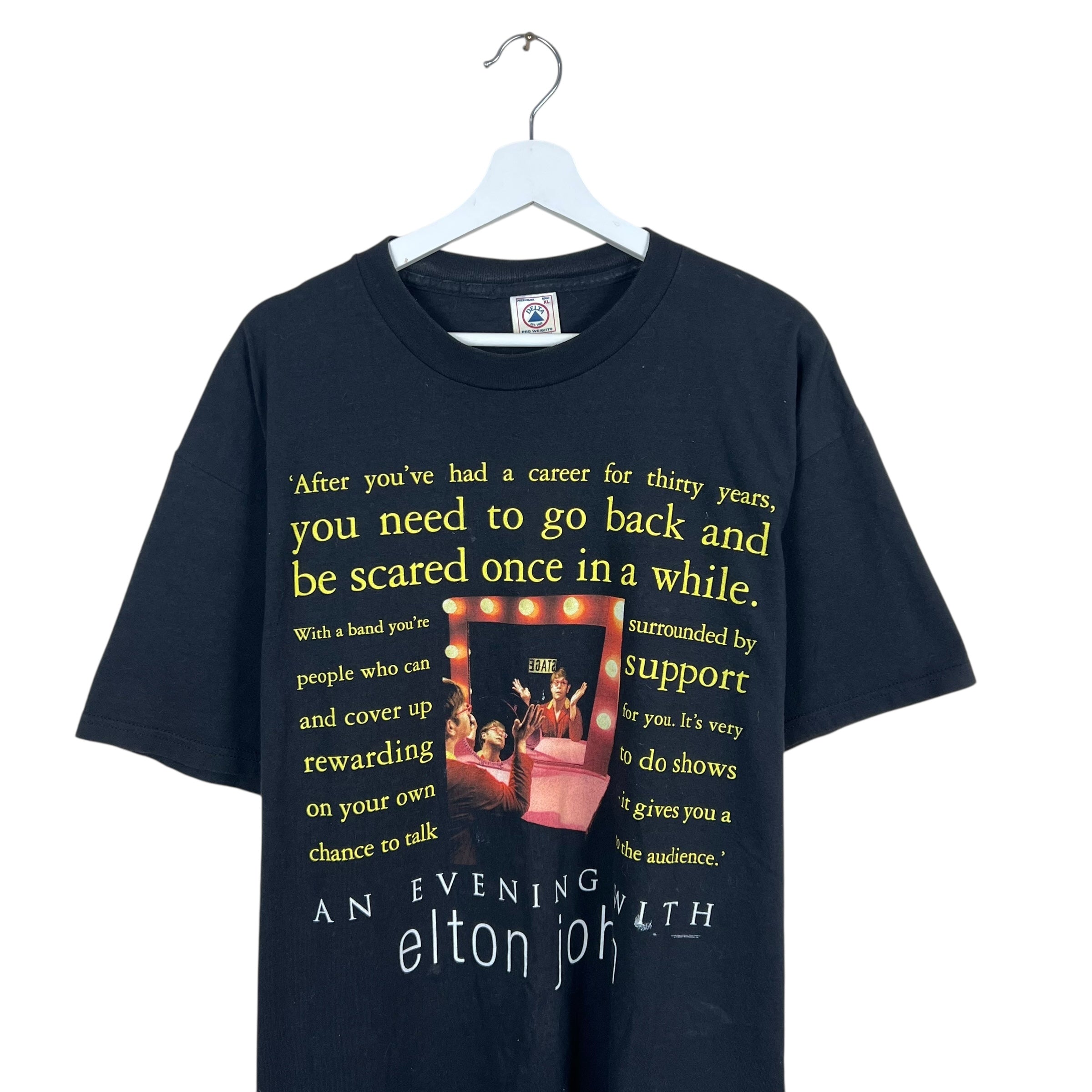 1999 Elton John “Evening With Elton John” Tour Tee Black