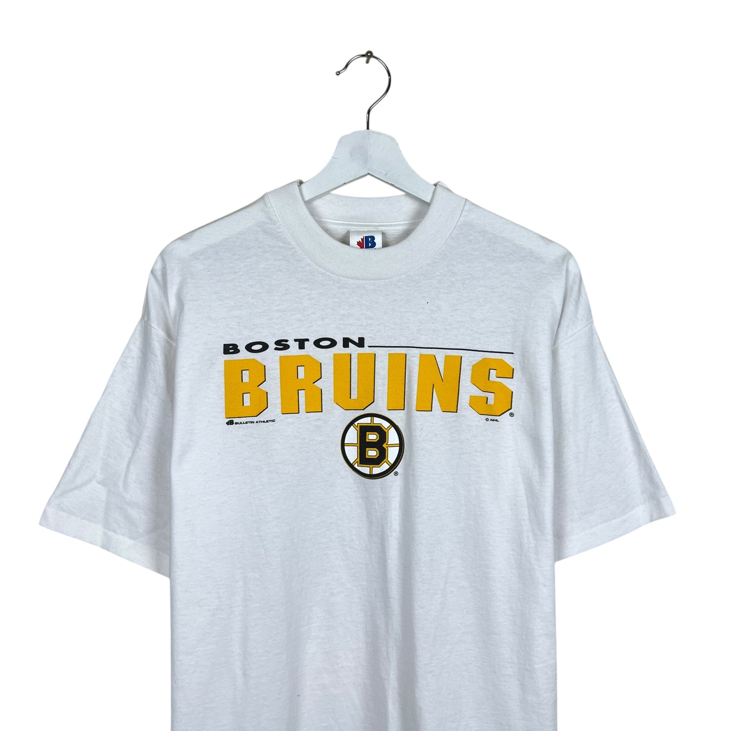 Vintage Boston Bruins Logo Tee White