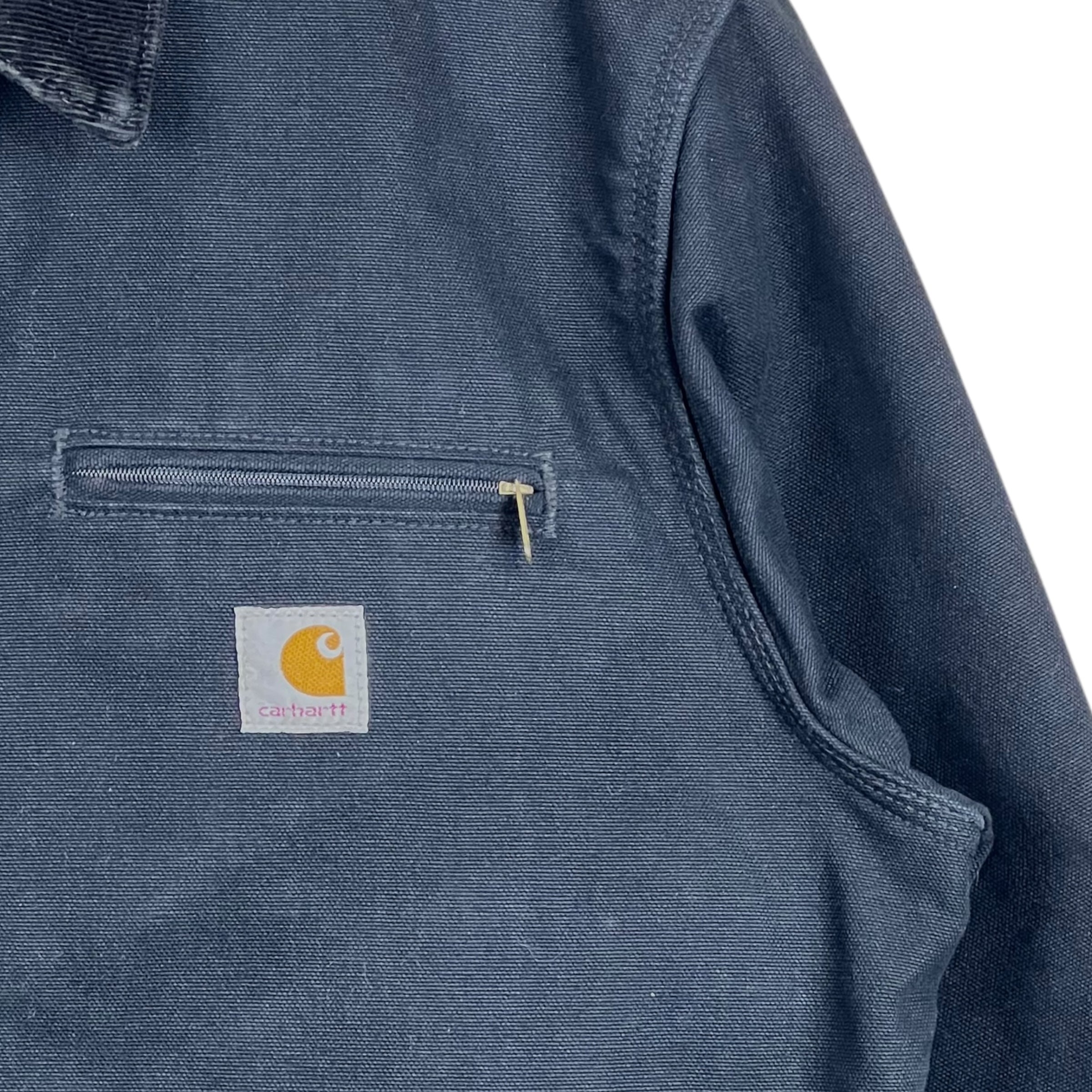 Vintage Carhartt Blanket Lined Detroit Jacket Black