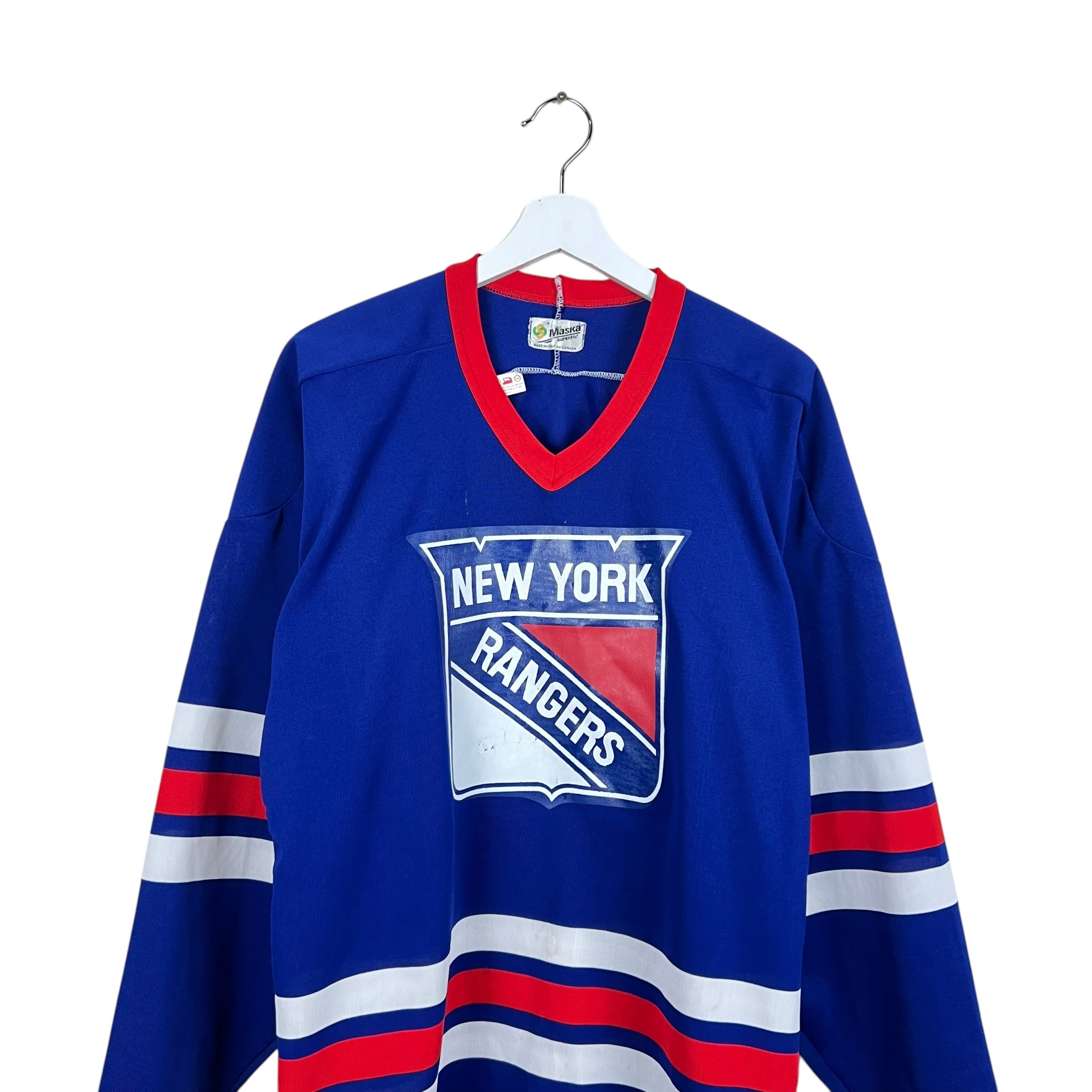 Vintage Maska NHL New York Rangers Blank Away Jersey