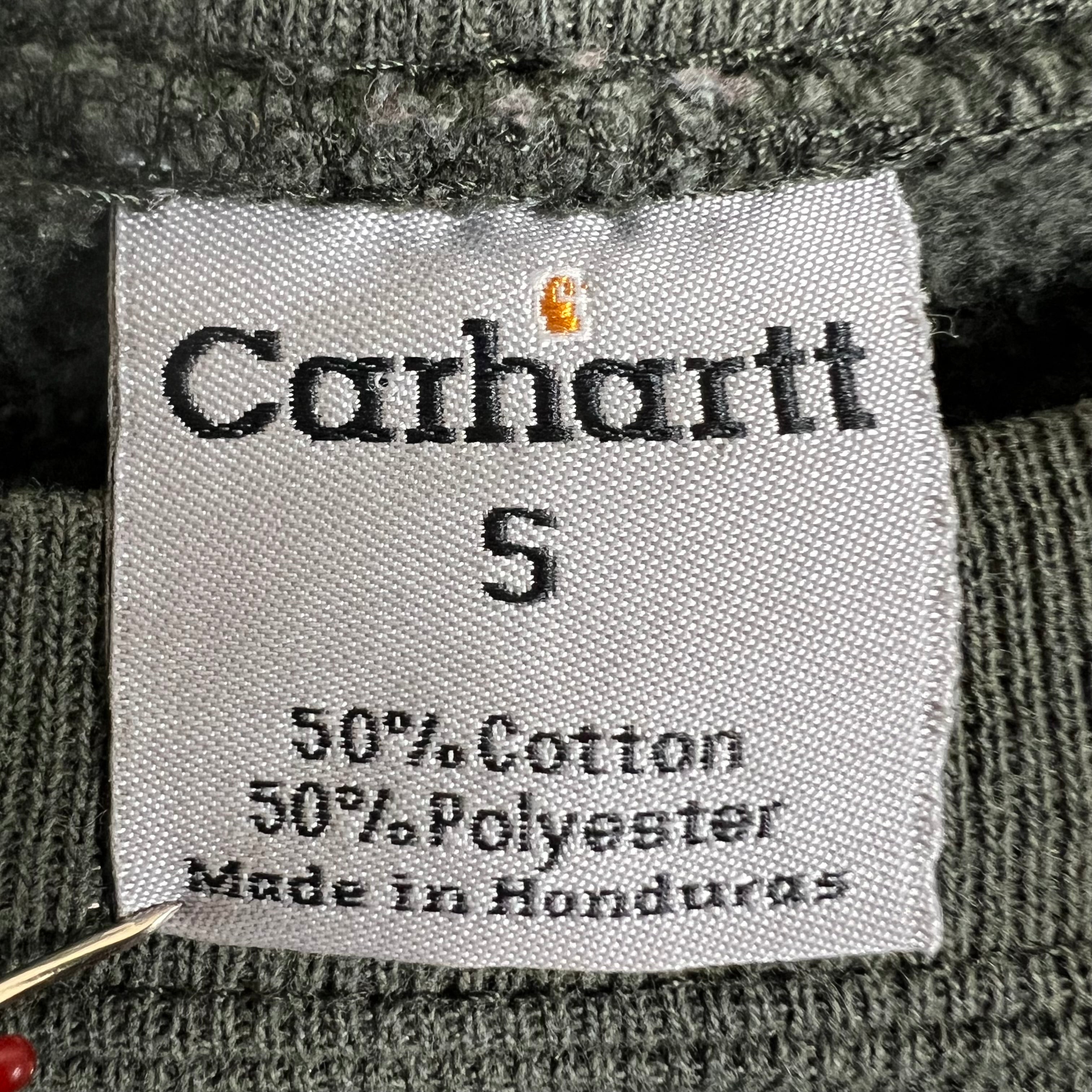 Vintage Carhartt Corner Logo Crewneck Washed Olive