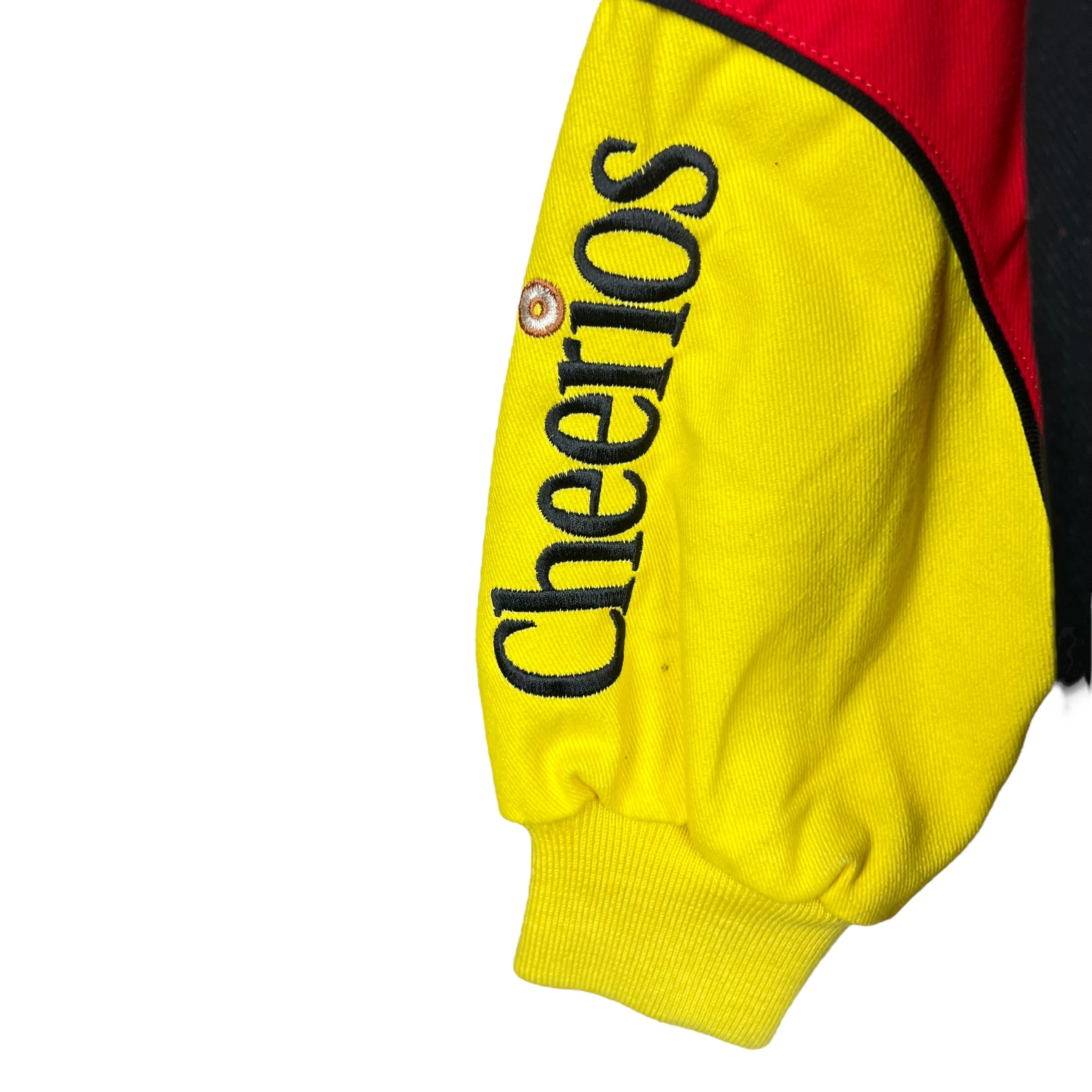 Vintage Chase Authentics NASCAR Clint Bowyer Cheerios Racing Jacket Yellow