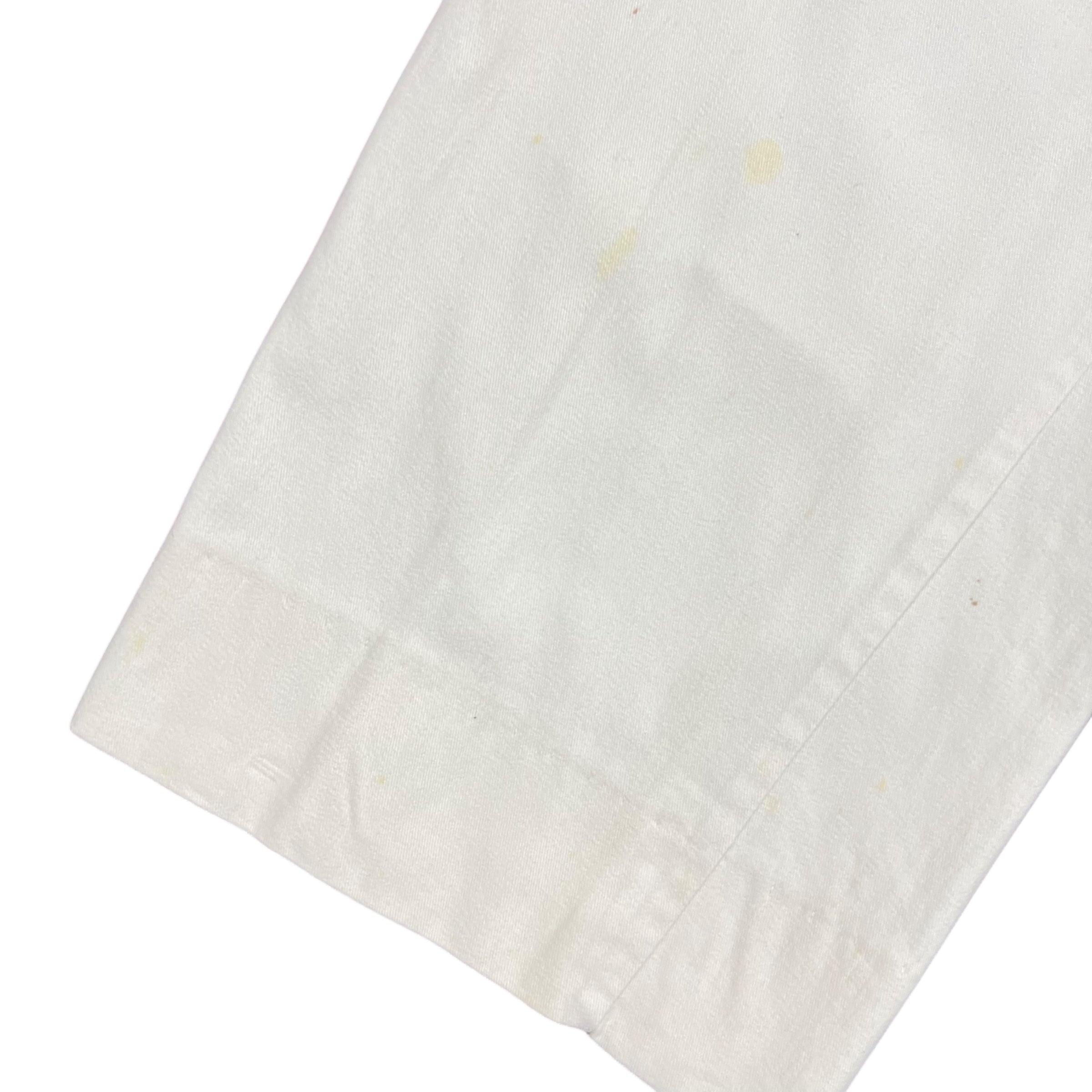 Vintage Polo Country Straight Fit Trousers Cream White