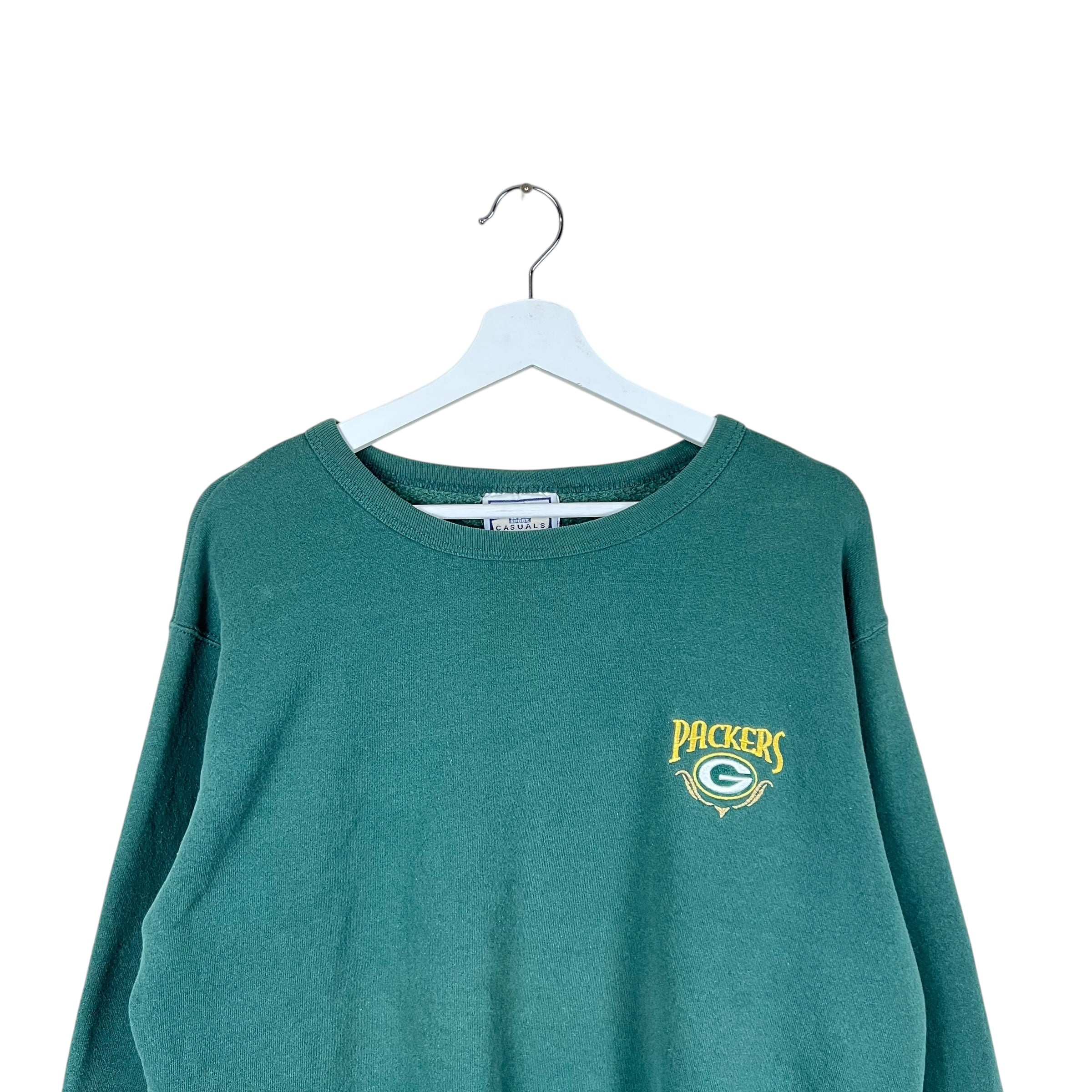 Vintage Lee Women’s NFL Green Bay Packers Embroidered Logo Crewneck Green