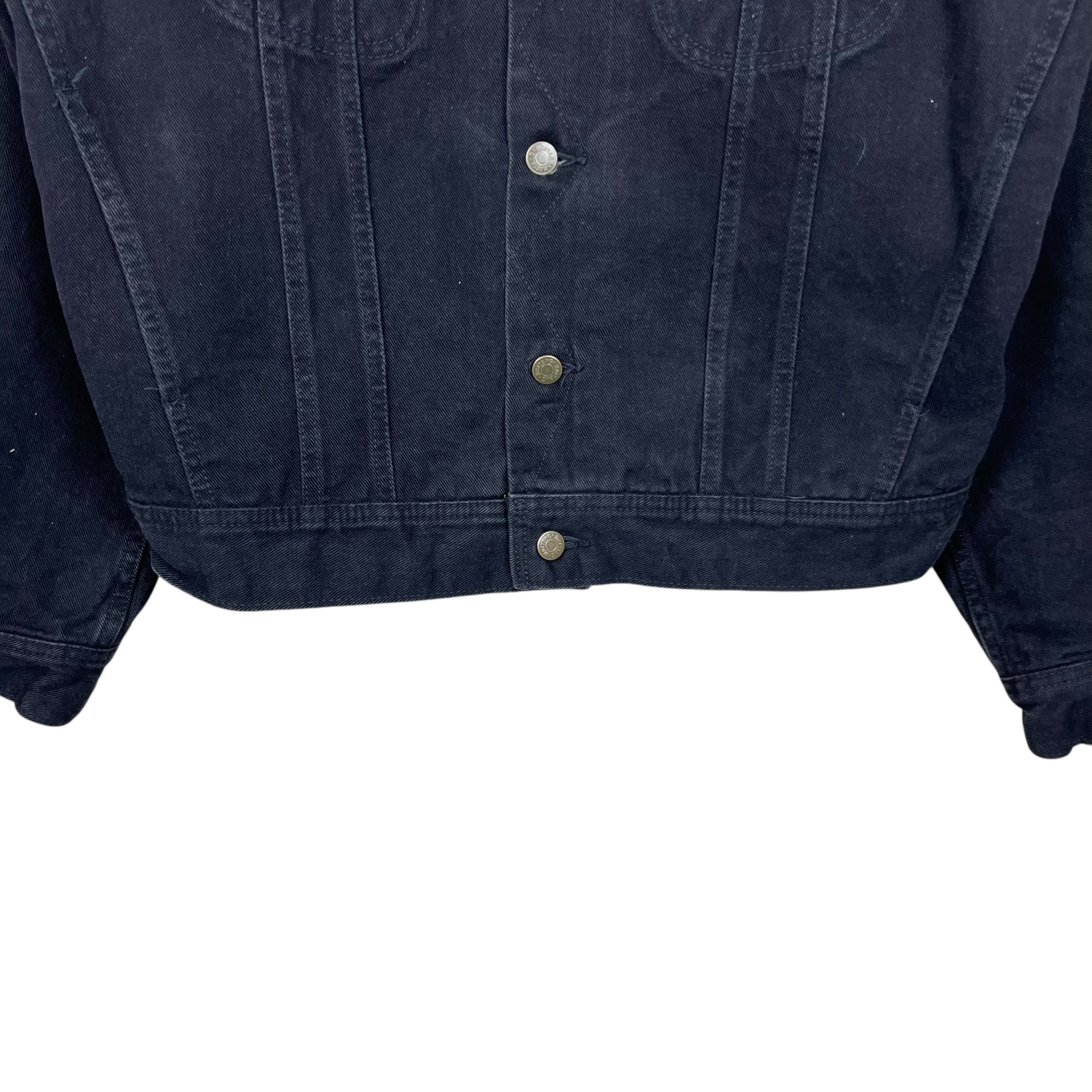 Vintage Mustang Stormrider Blanket Lined Denim Jacket Black