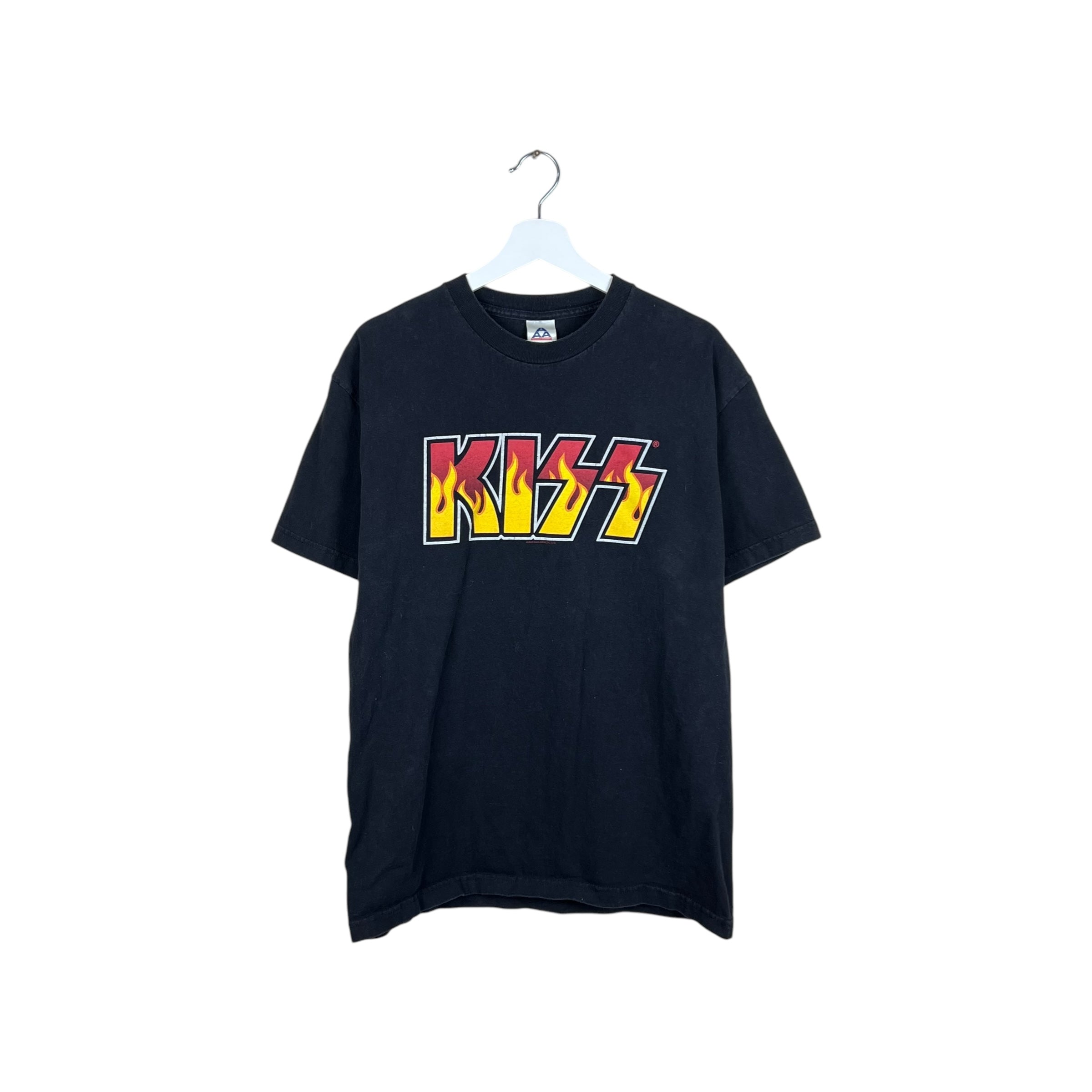 2005 KISS Flaming Logo Tee Black