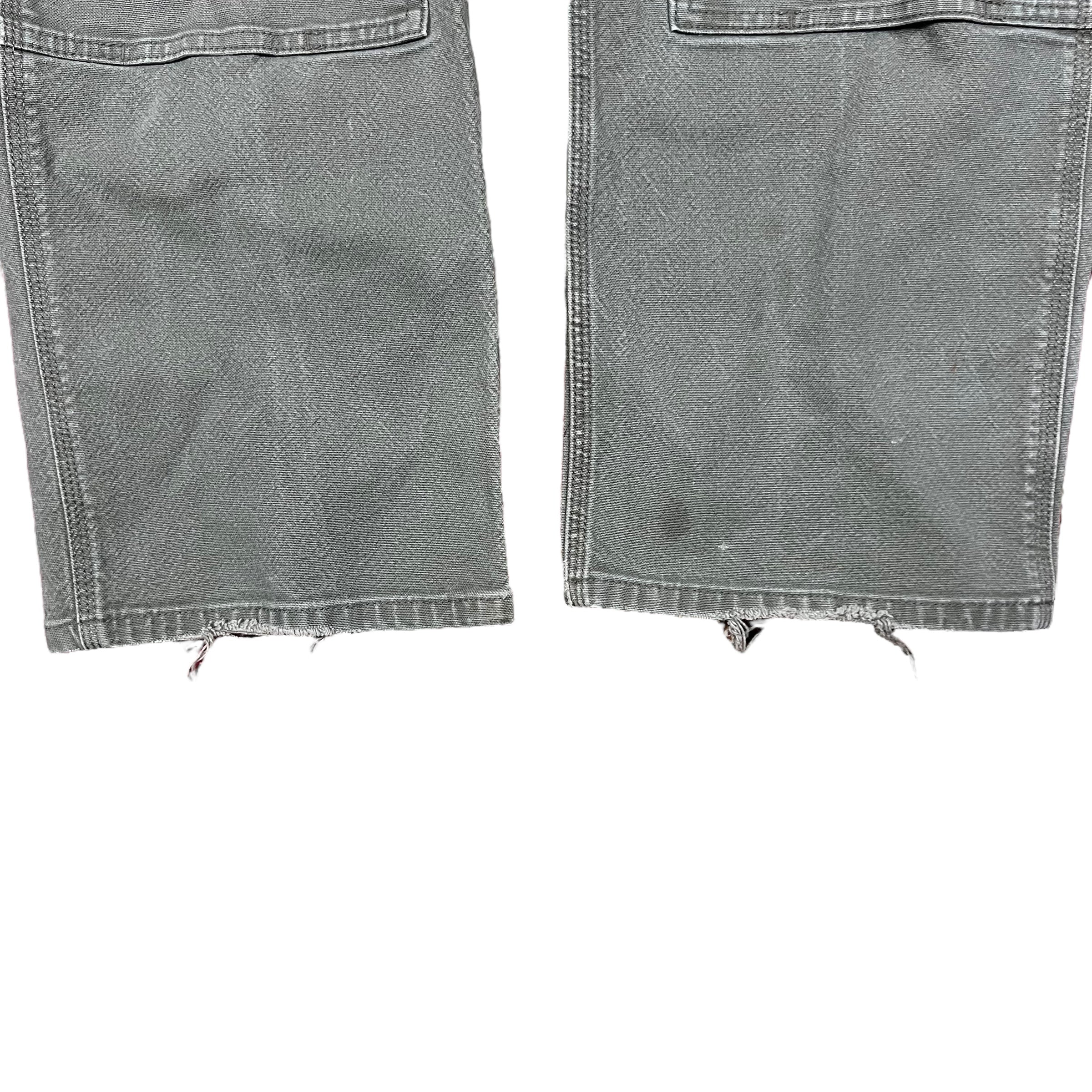 Vintage Carhartt Relaxed Fit Carpenter Double Knee Pants Faded Green