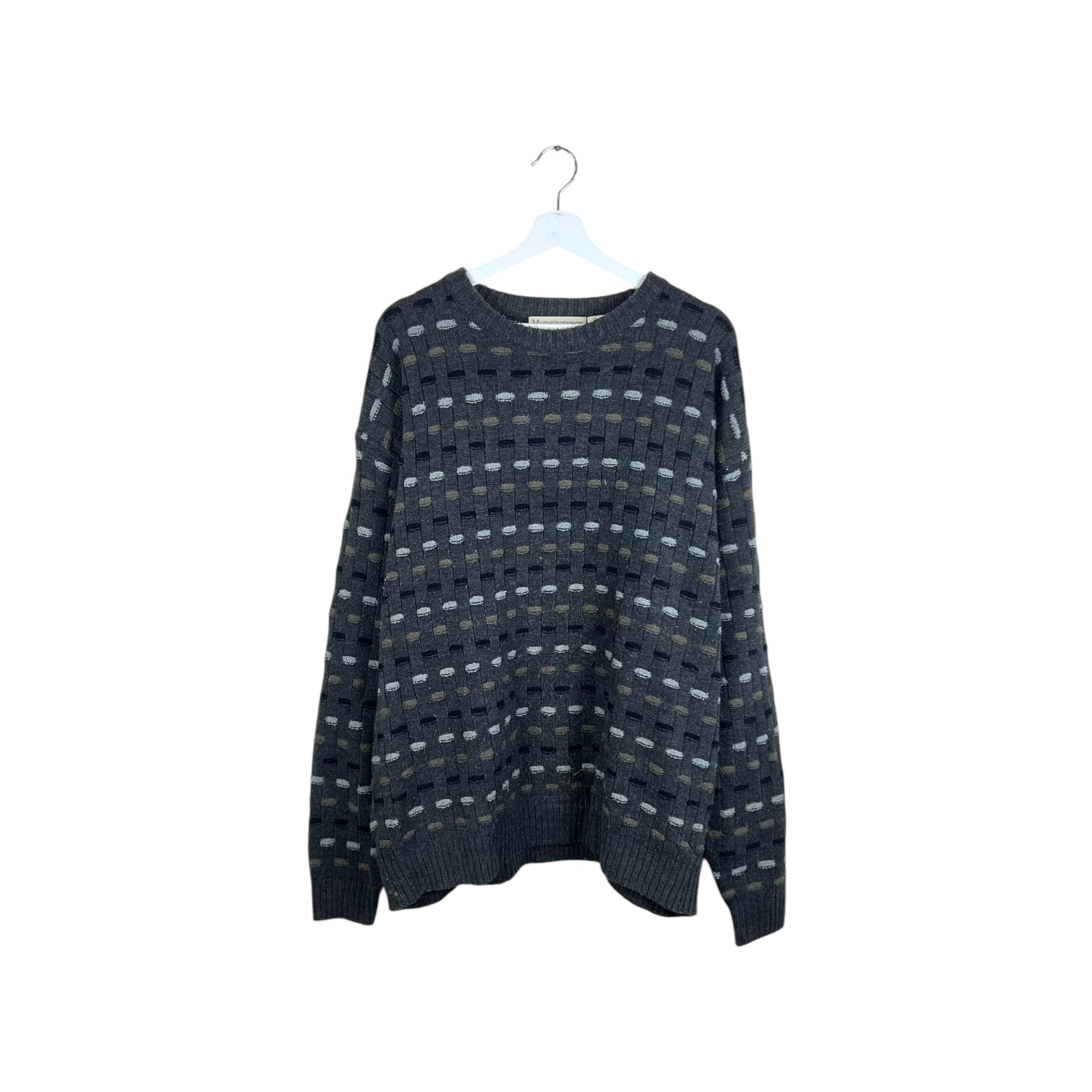 Vintage Munsingwear Multi Pattern Knit Brown