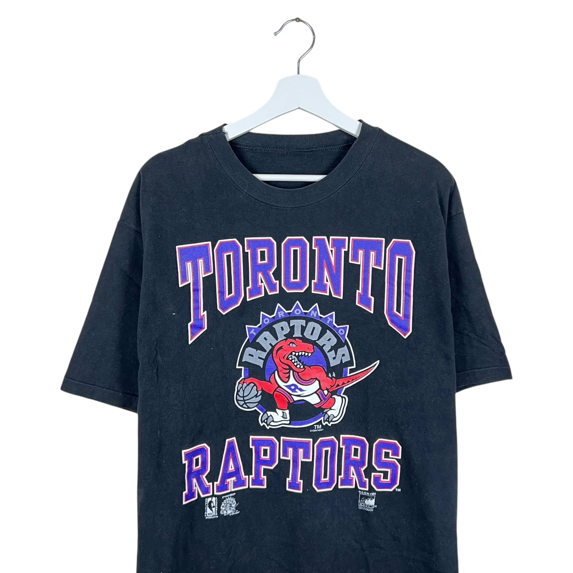 1994 NBA Toronto Raptors Arch Logo Tee Black