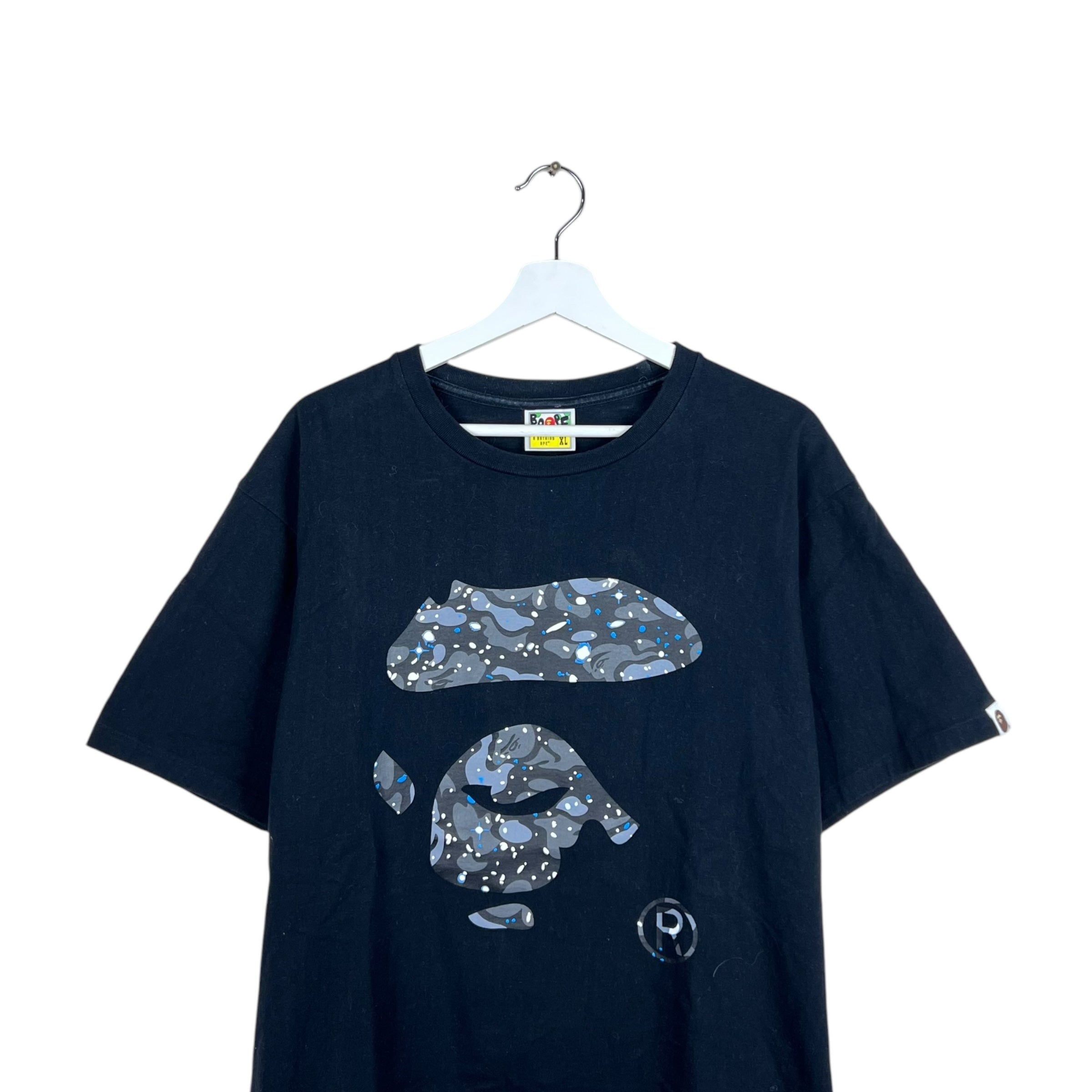 Bape Ape Head Space Camo Tee Black