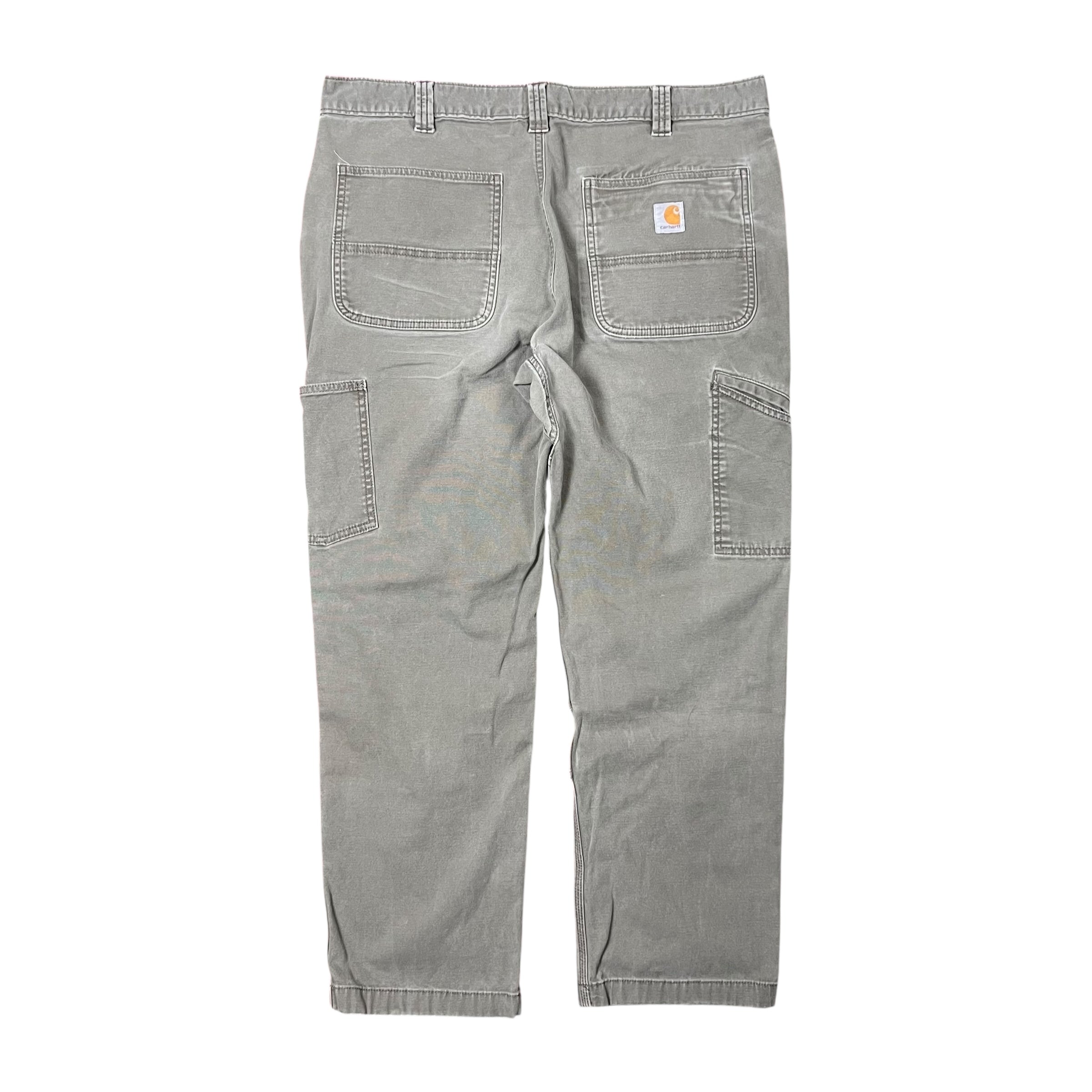 Vintage Carhartt Relaxed Fit Double Knees Carpenter Pants Olive