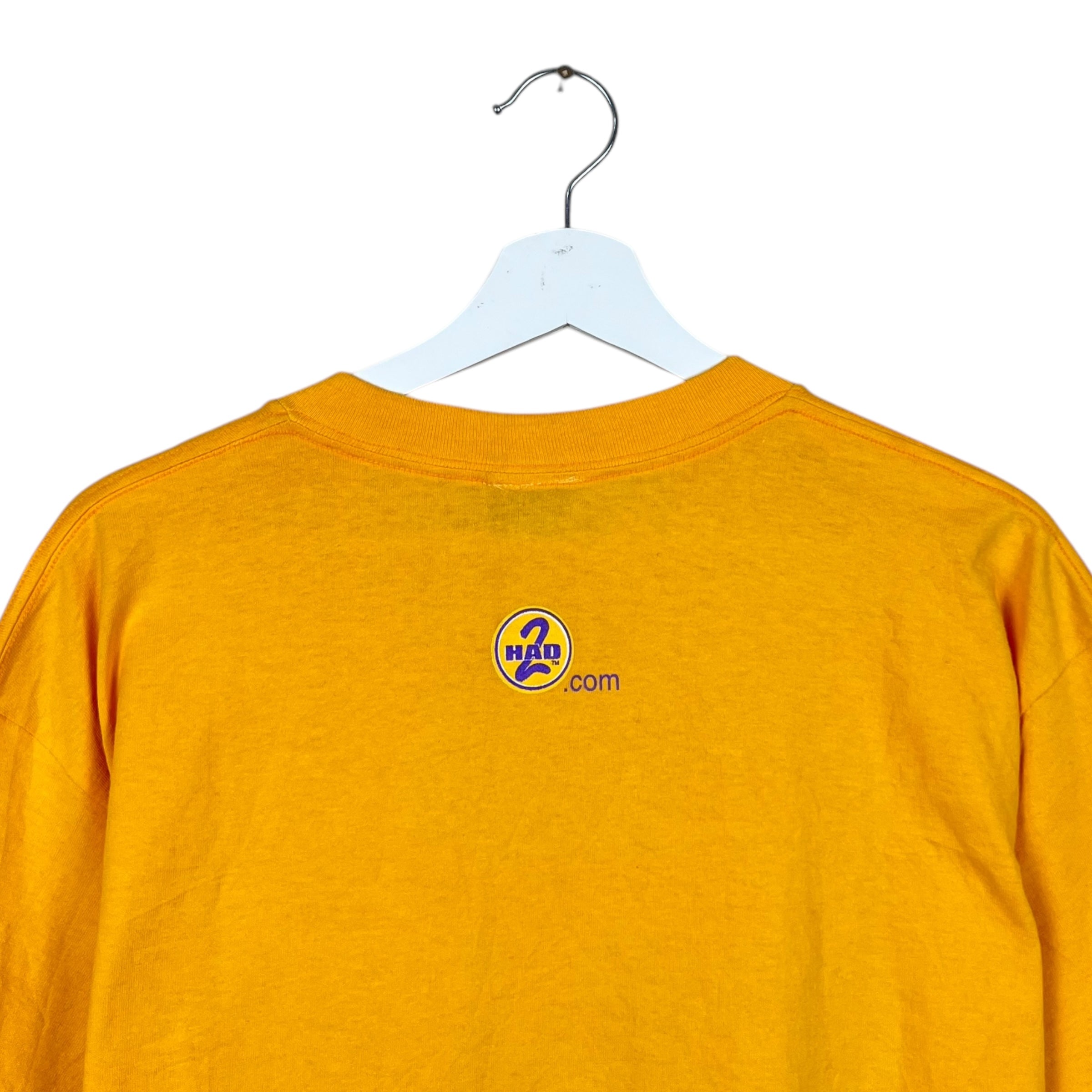 Vintage Bootleg 2000 Los Angeles Lakers Championship Tee Yellow