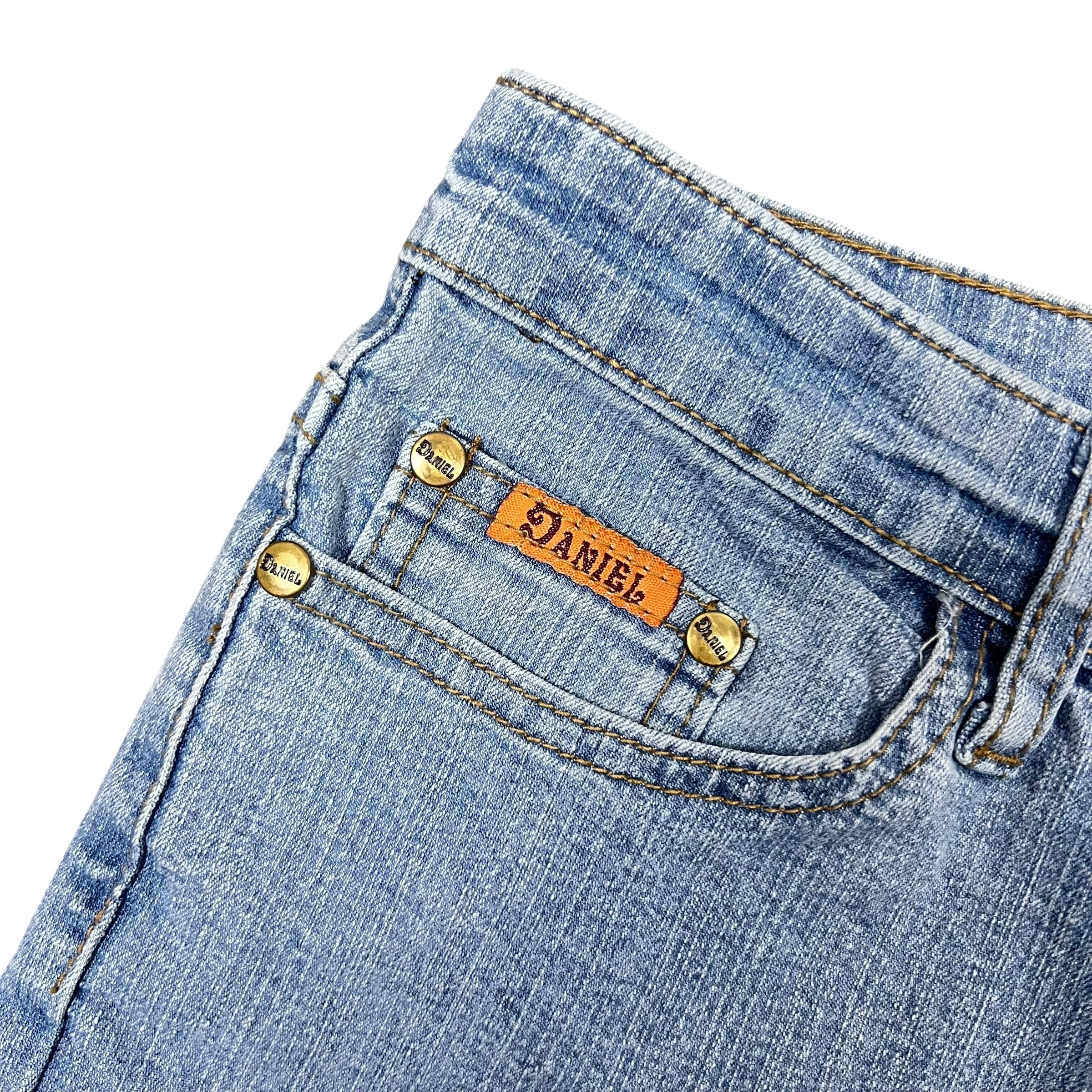 Vintage Daniel Women’s Bedazzled Design Jeans Regular Wash