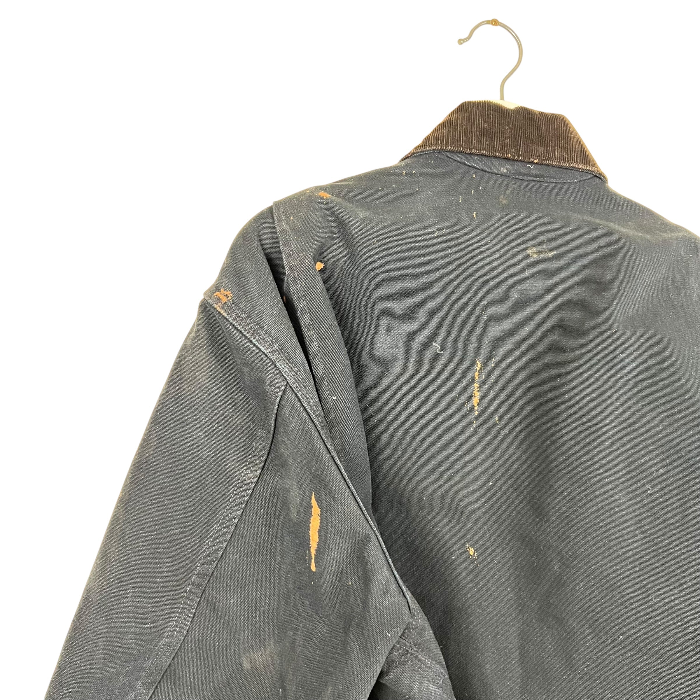 Vintage Carhartt Blanket Lined Detroit Jacket Black