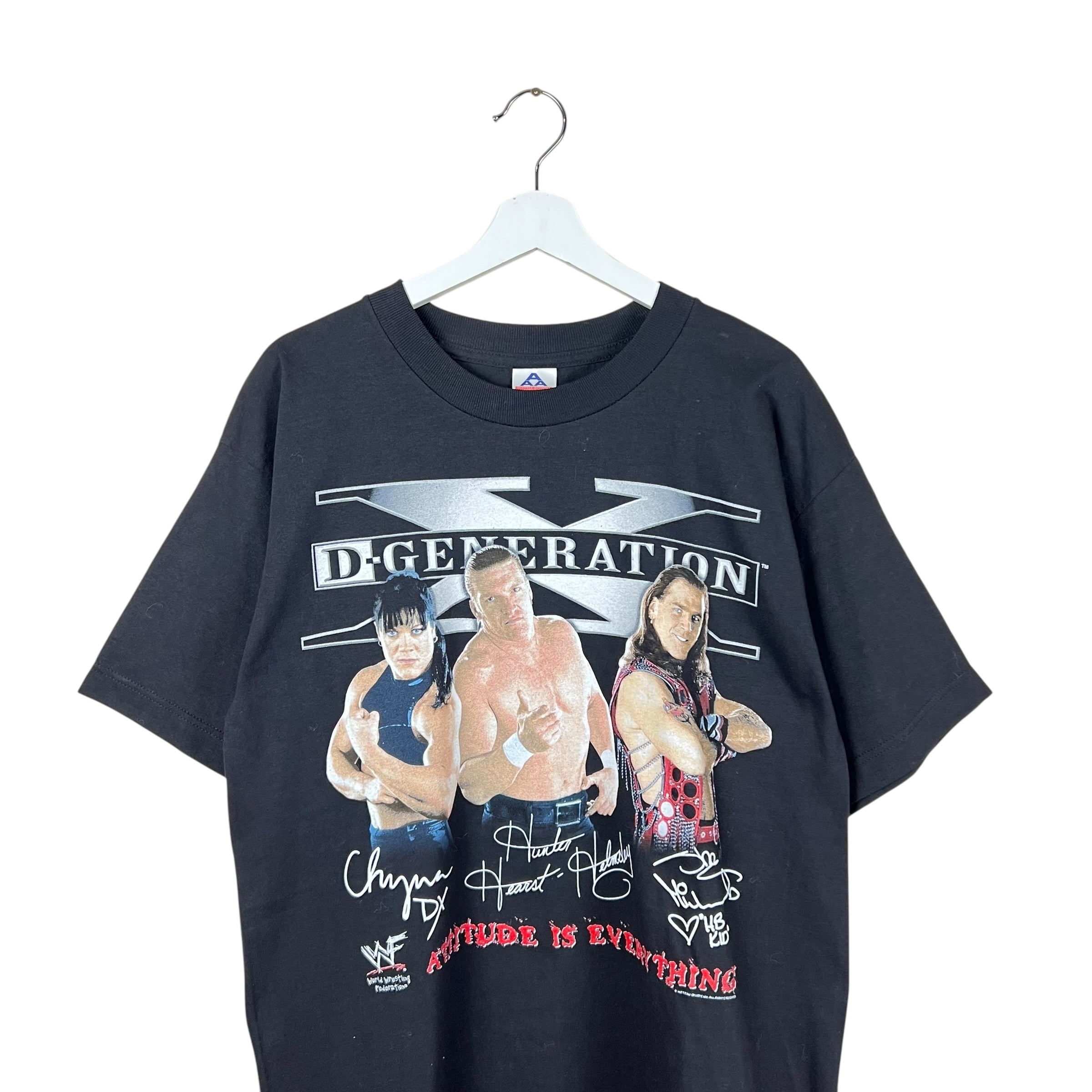 1998 WWF D-Generation X Wrestling Tee Black