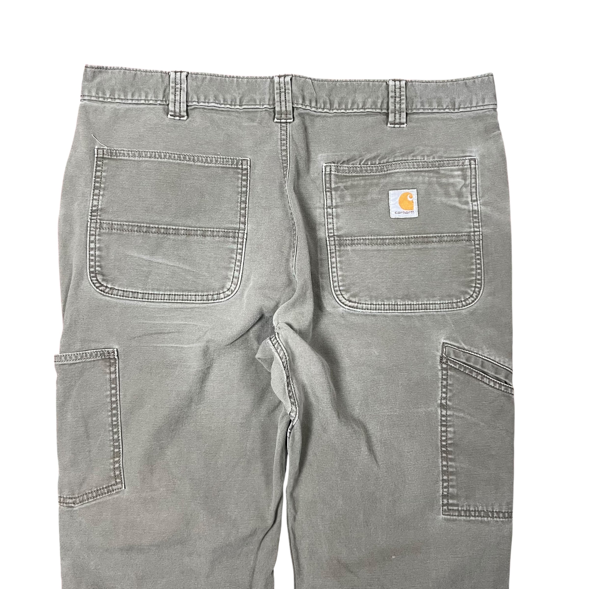 Vintage Carhartt Relaxed Fit Double Knees Carpenter Pants Olive