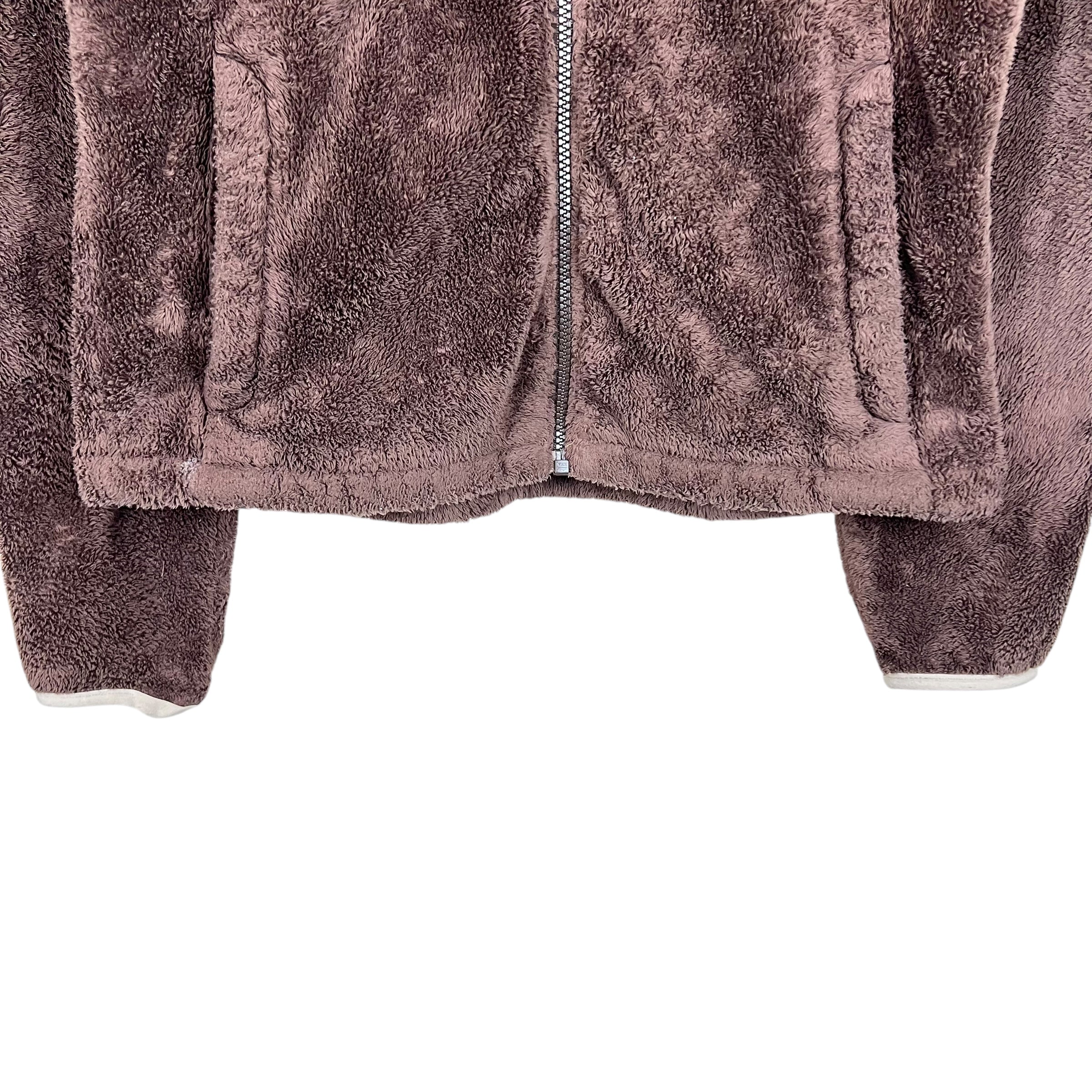 Vintage North Face Women’s Fleece Full Zip Jacket Dark Brown