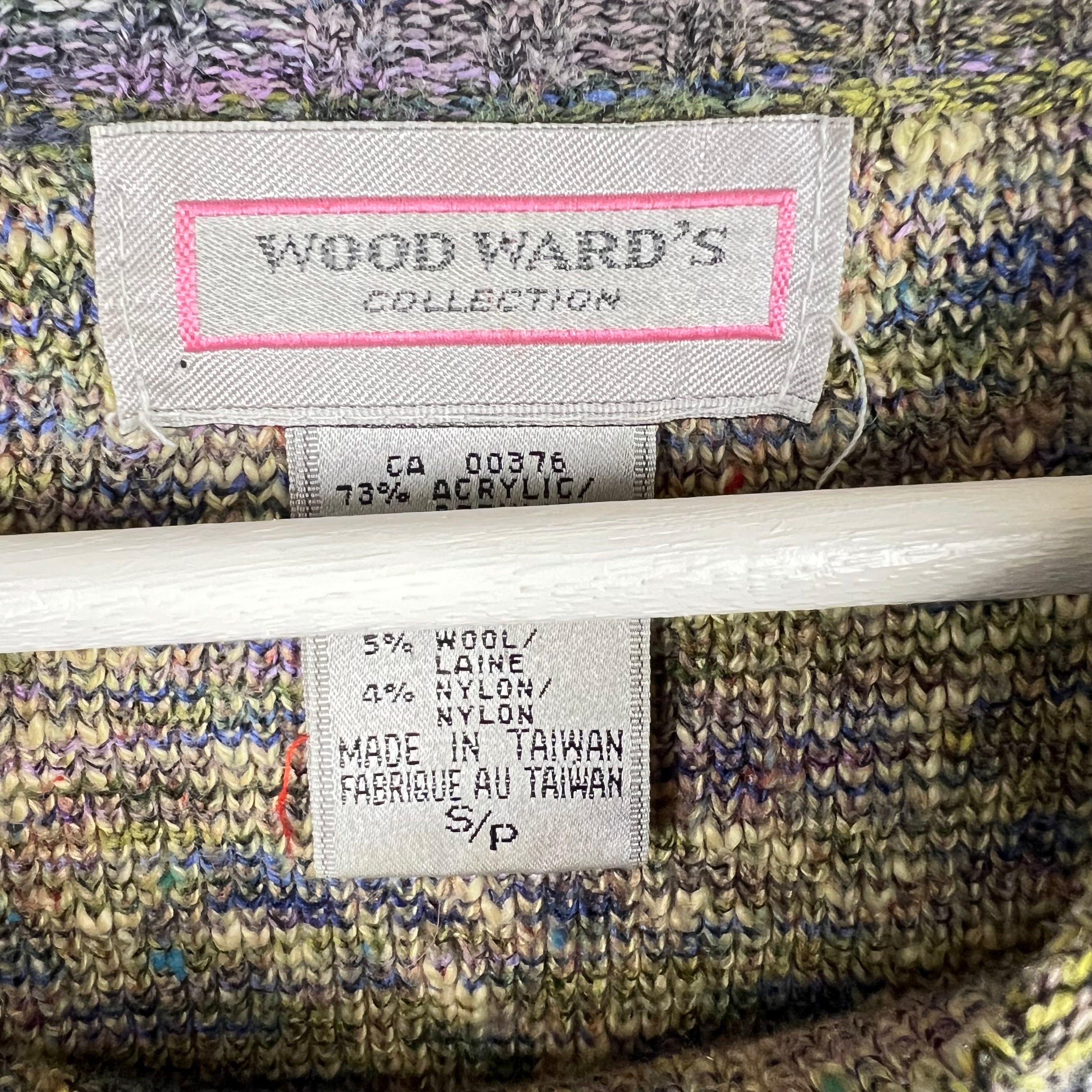 Vintage Wood Ward’s Collection Women’s Multi Design Knit Grey/Yellow