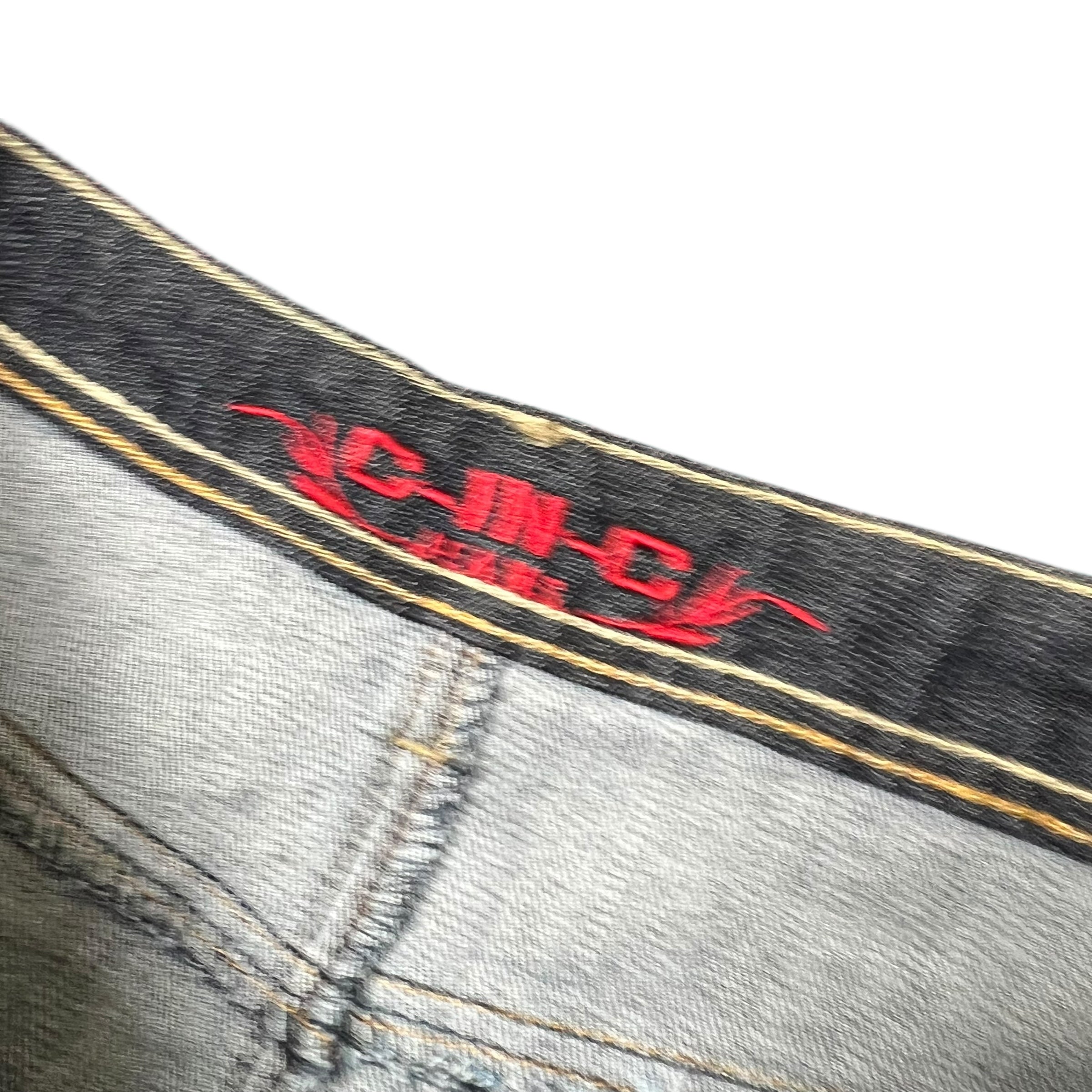 Vintage C-IN-C Women’s Mid Length Denim Skirt Dark Wash