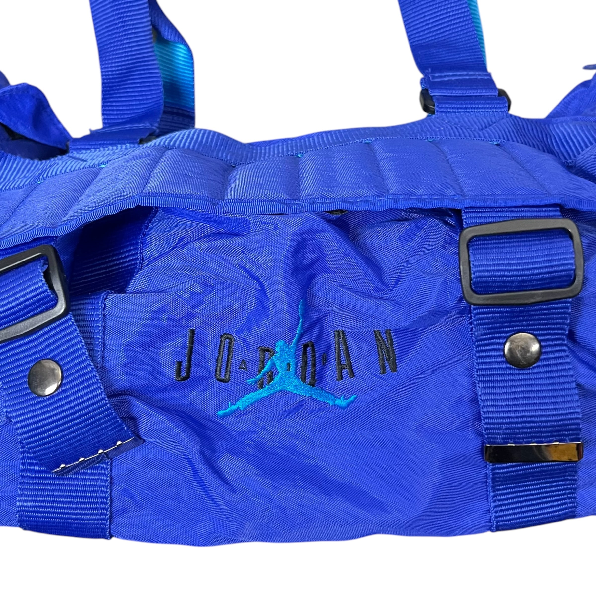 Vintage 80’s Nike Air Jordan Sports Duffle Bag Teal/Purple