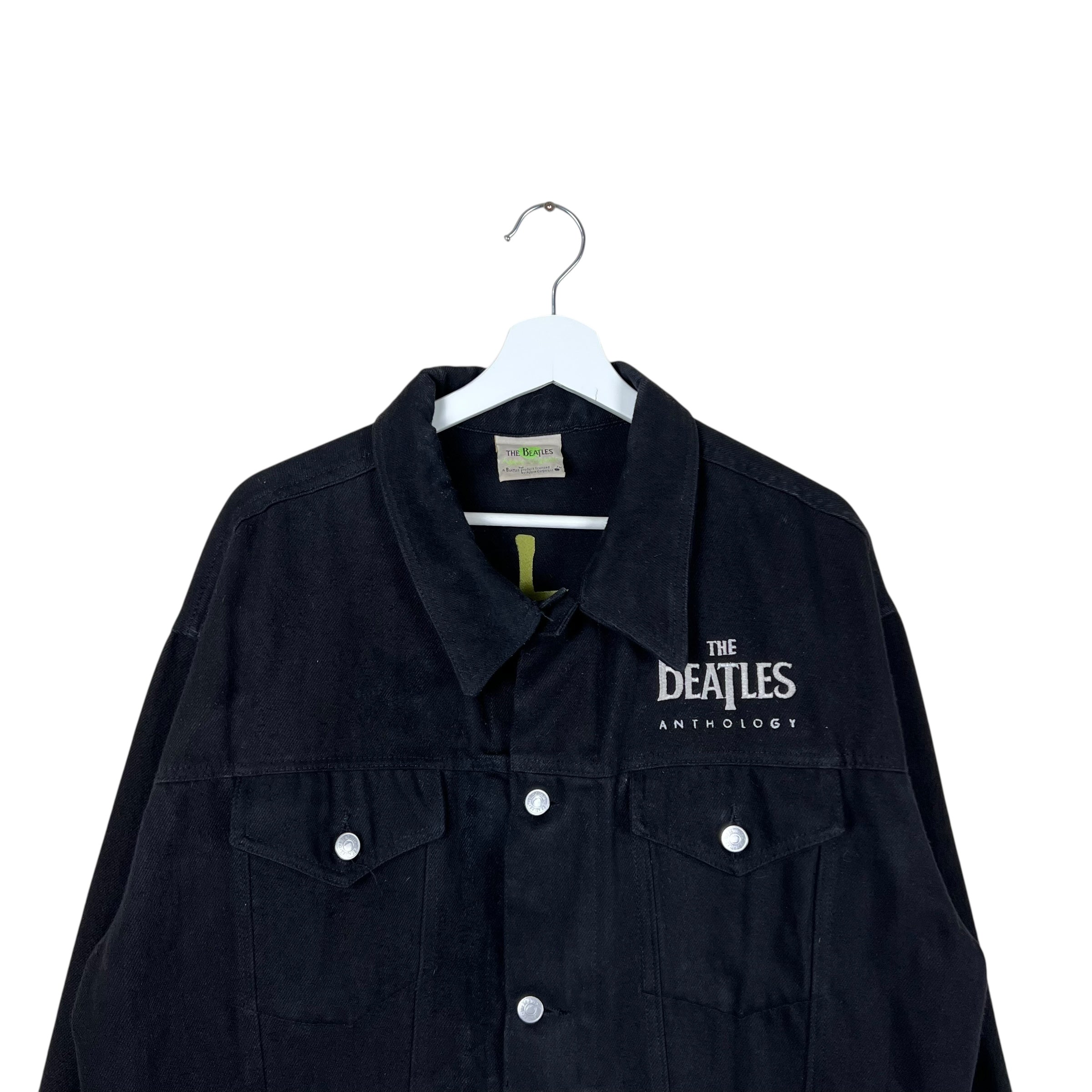 Vintage Beatles Special Anthology Apple Jean Jacket Black