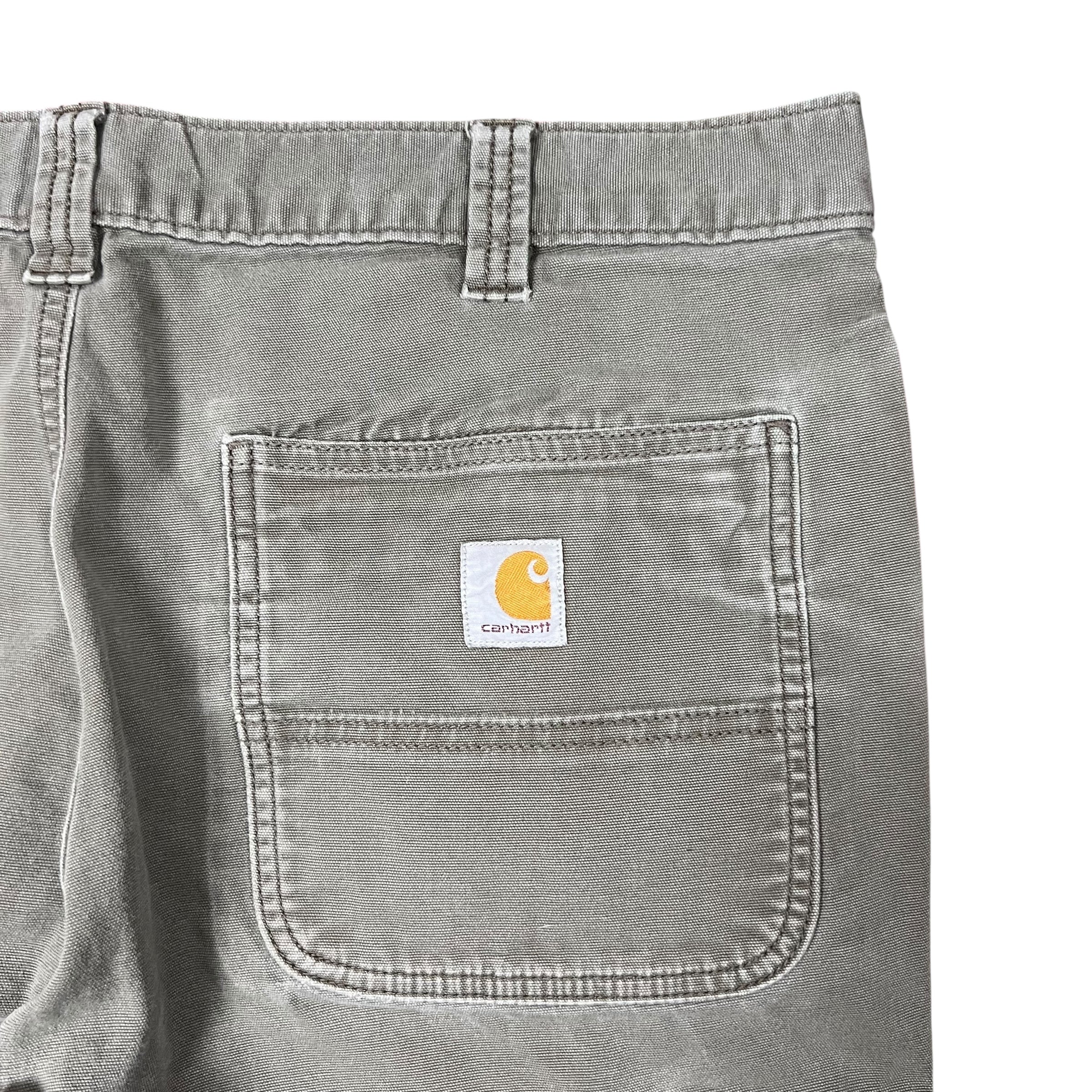 Vintage Carhartt Relaxed Fit Double Knees Carpenter Pants Olive