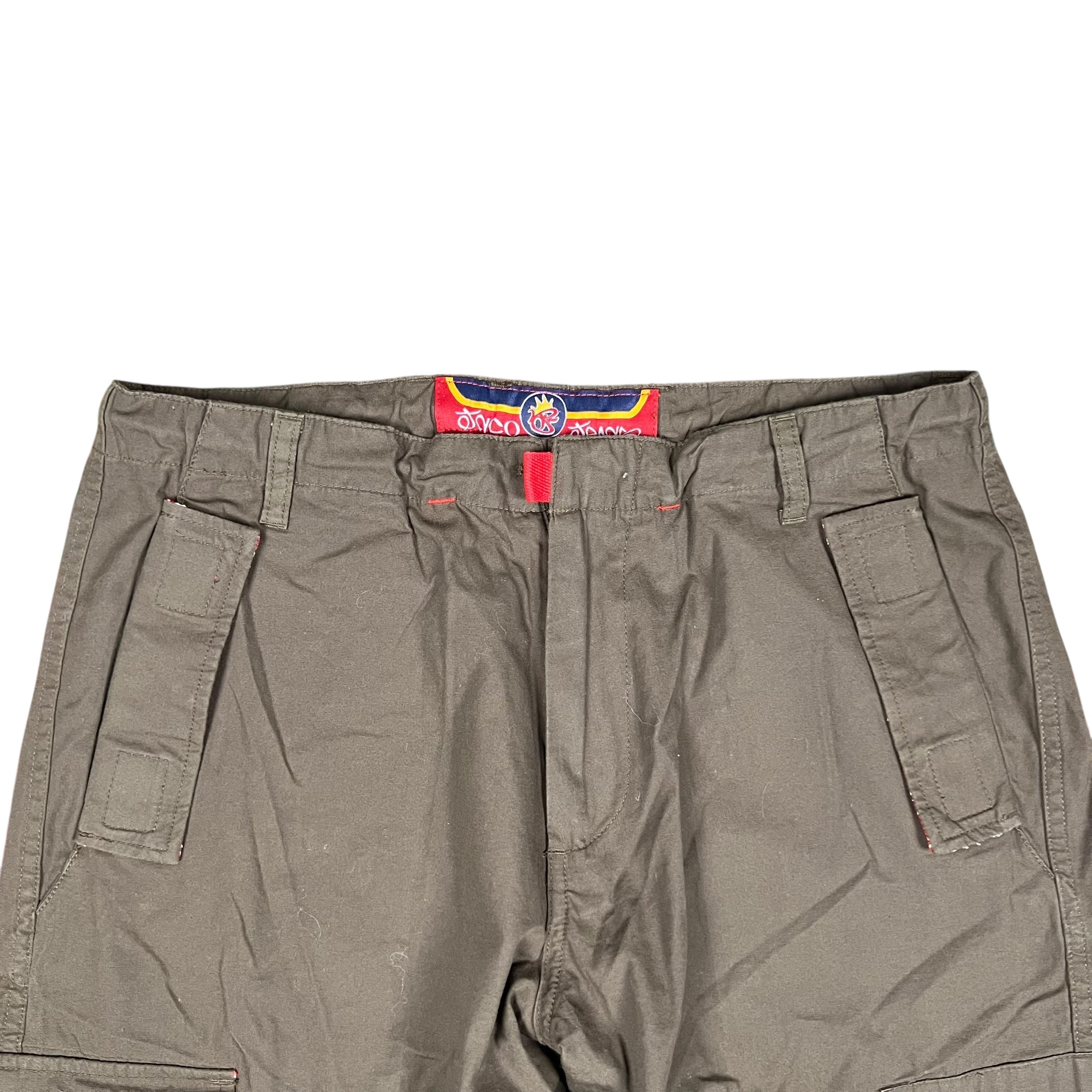 Vintage JNCO Jeans Baggy Cargo Pants Dark Olive