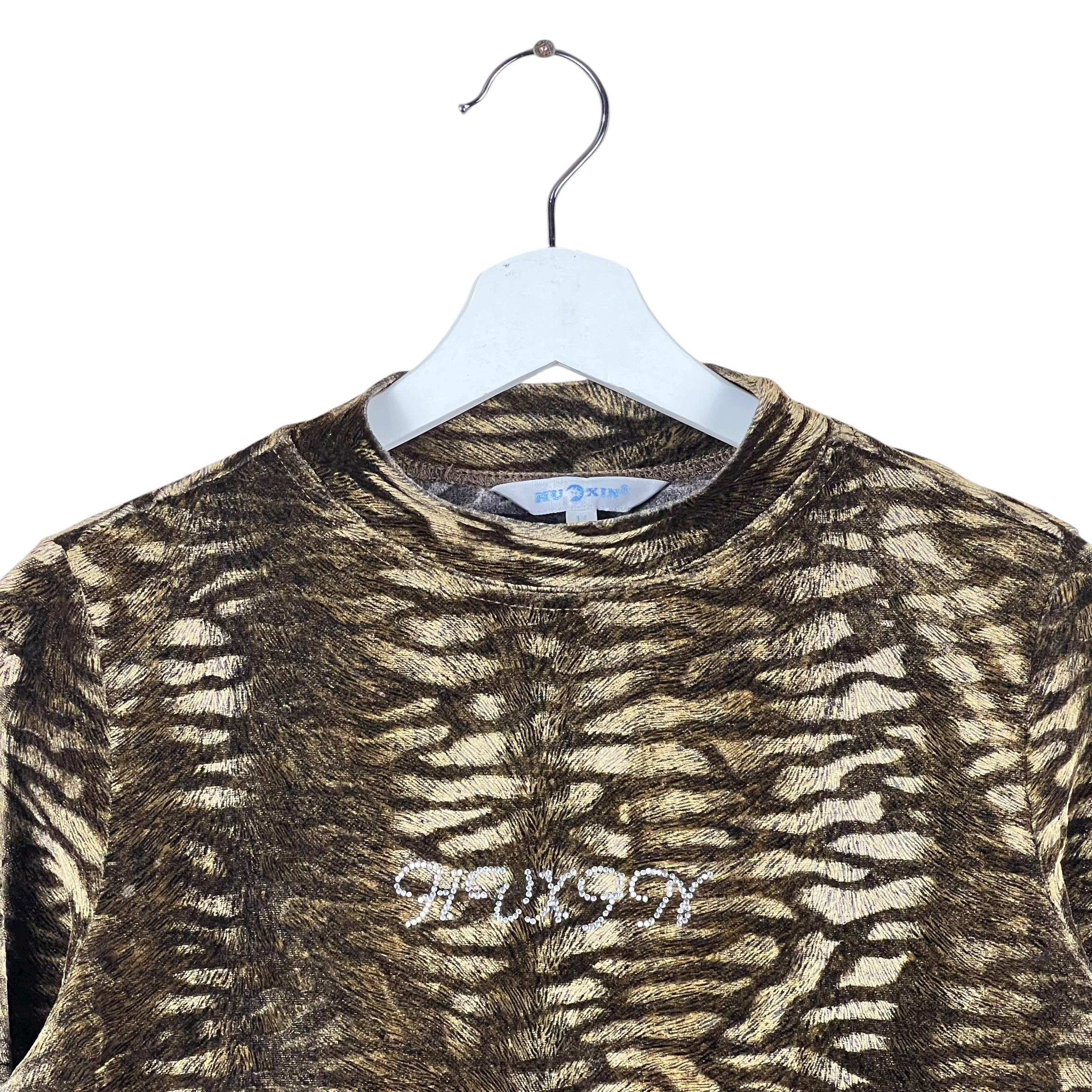 Vintage Women’s Animal Print Longsleeve Top