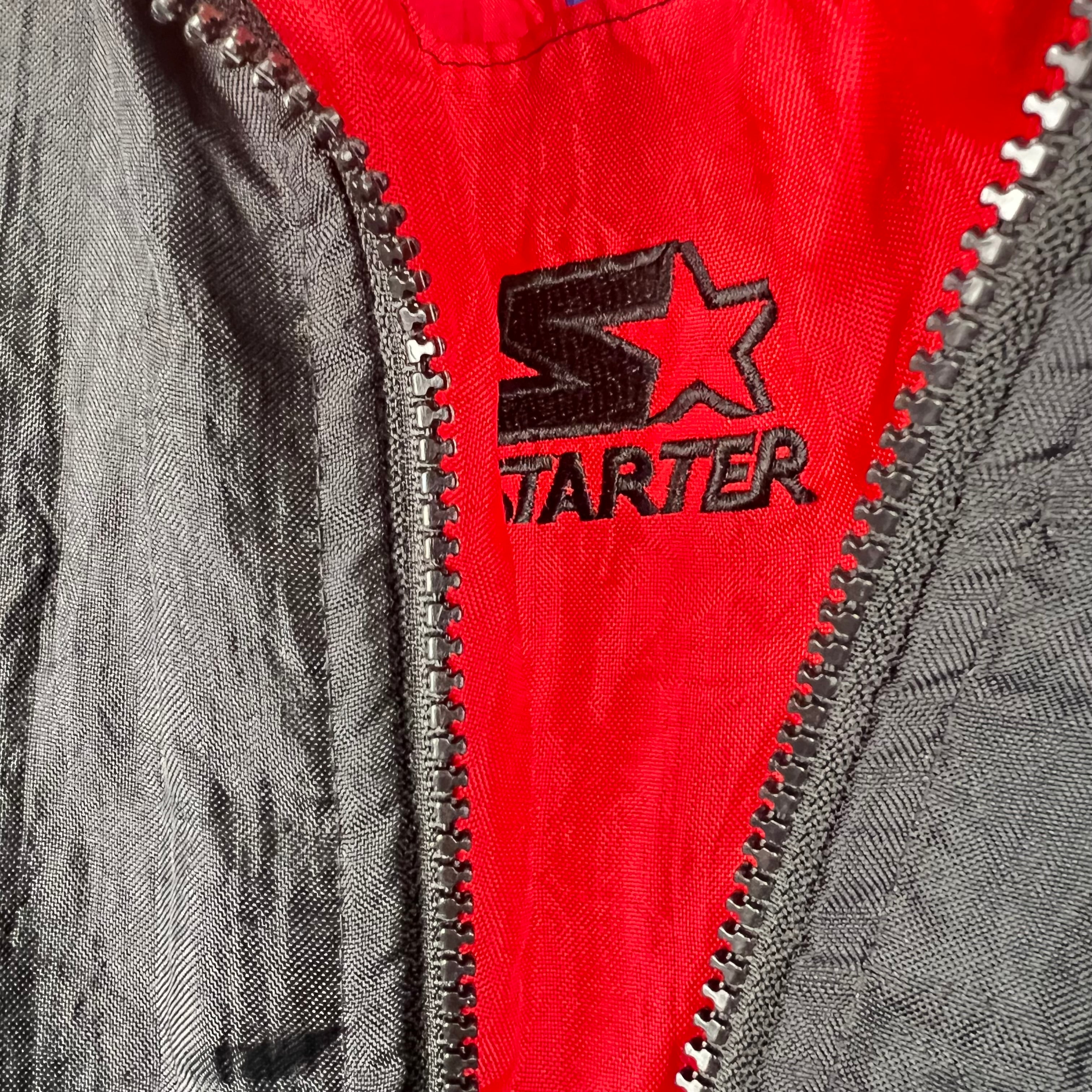 Vintage Starter NHL Ottawa Senators Half Zip Puffer Jacket Black