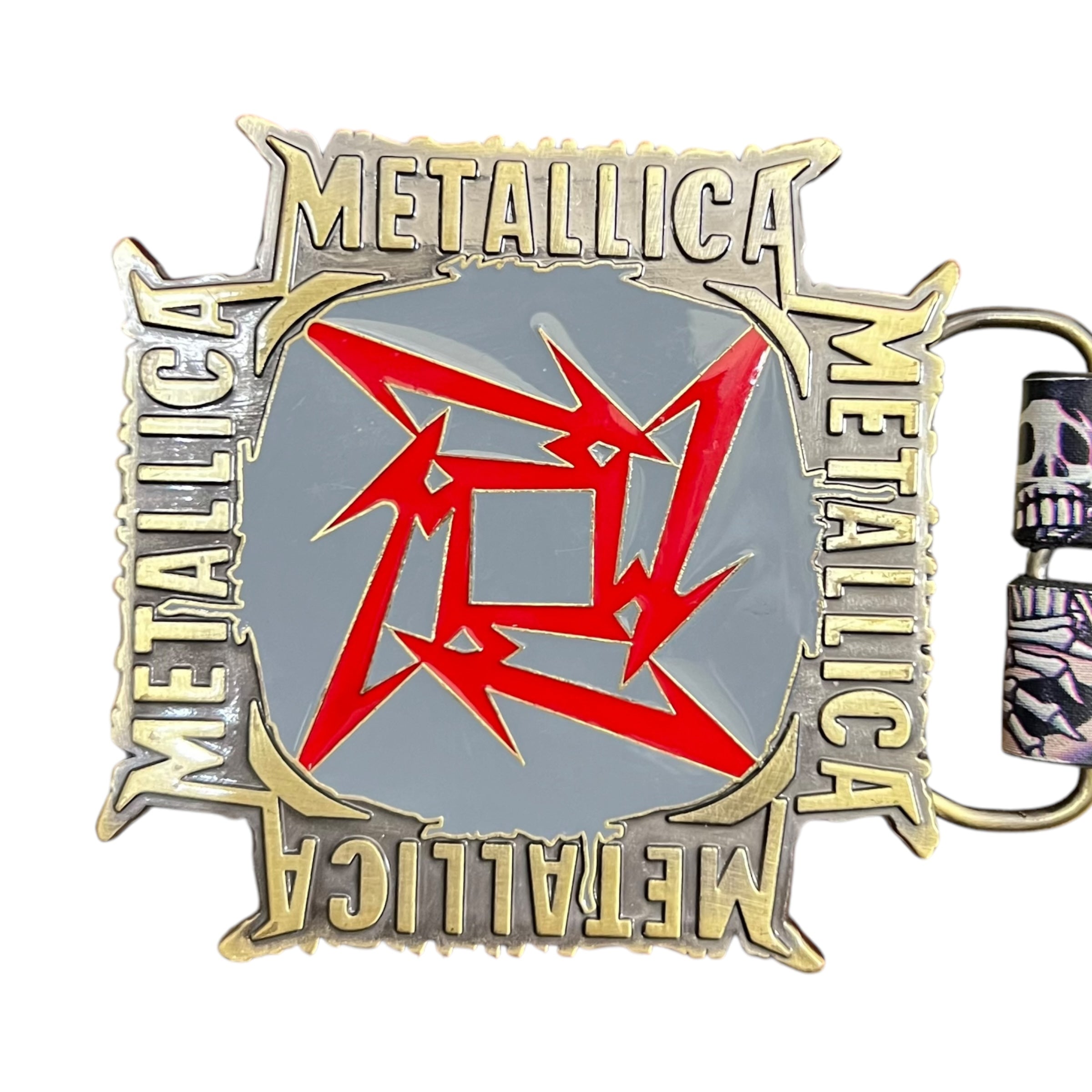 2005 French Craft Metallica Print Belt