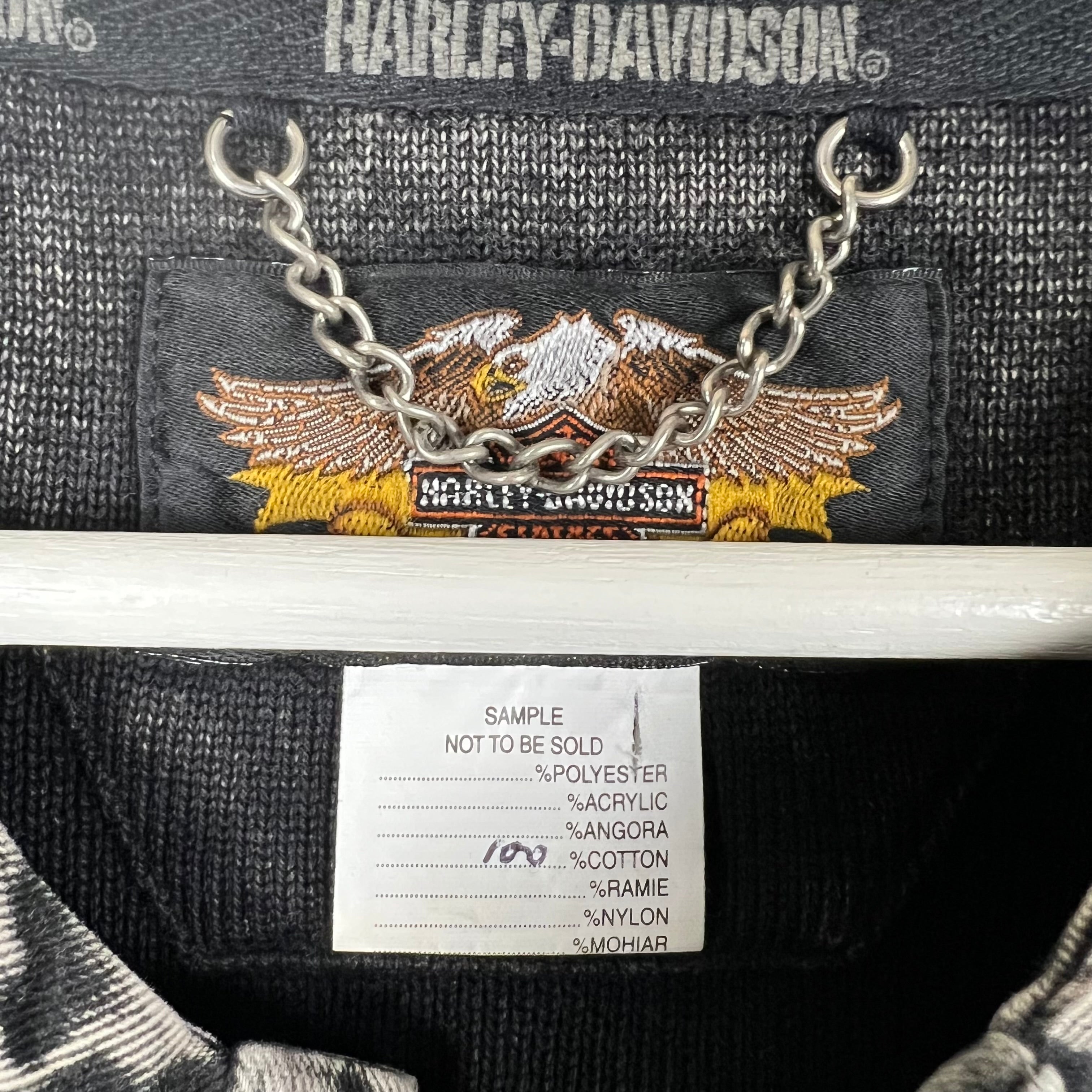 2003 Harley Davidson Sample Arch Logo Thermal Washed Stone Grey