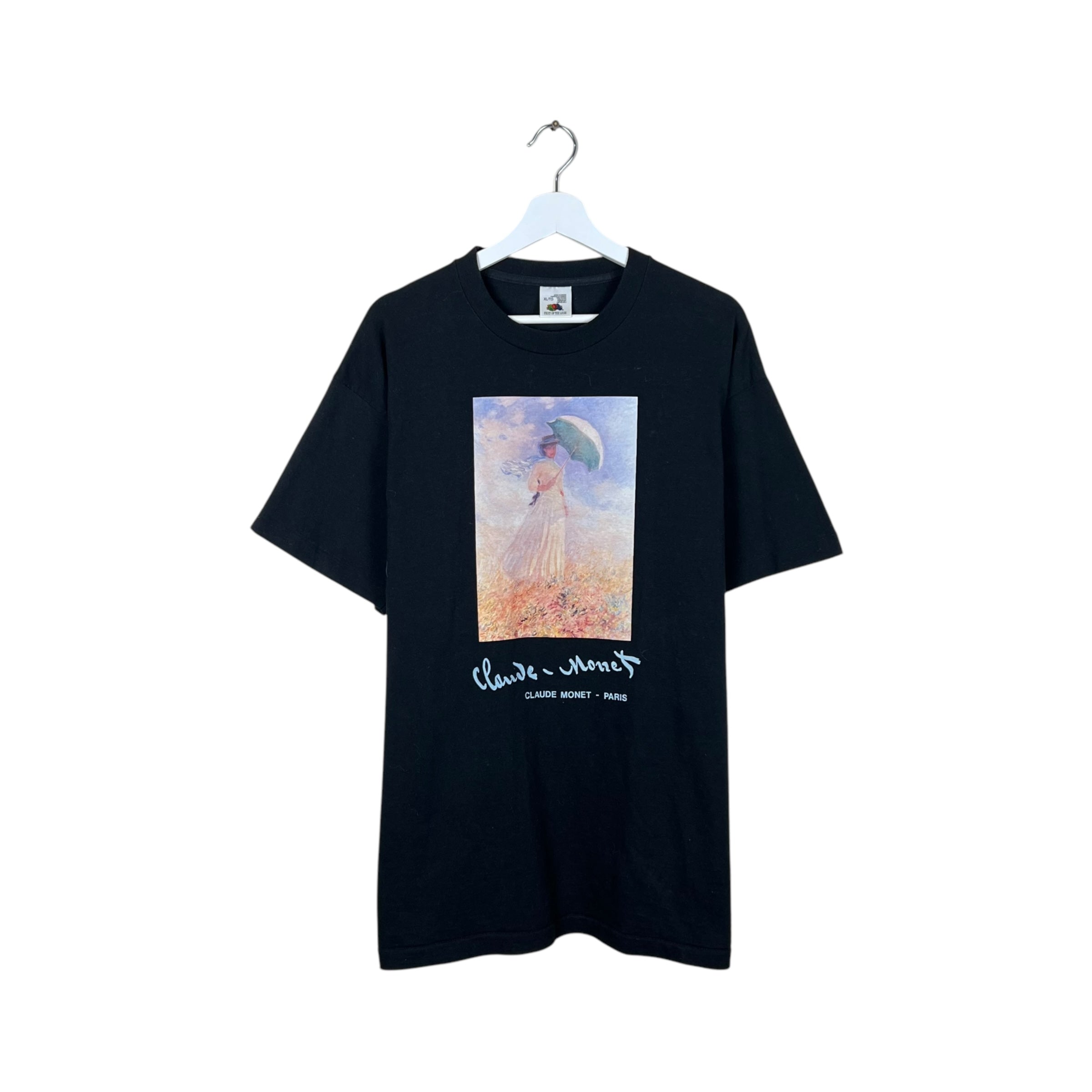 Vintage Claude Monet Paris Art Tee Black