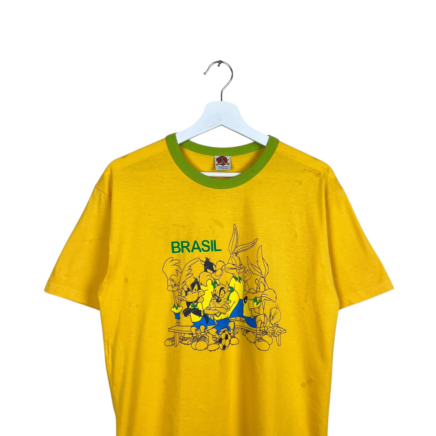 2005 Looney Tunes Brasil Group Tee Yellow