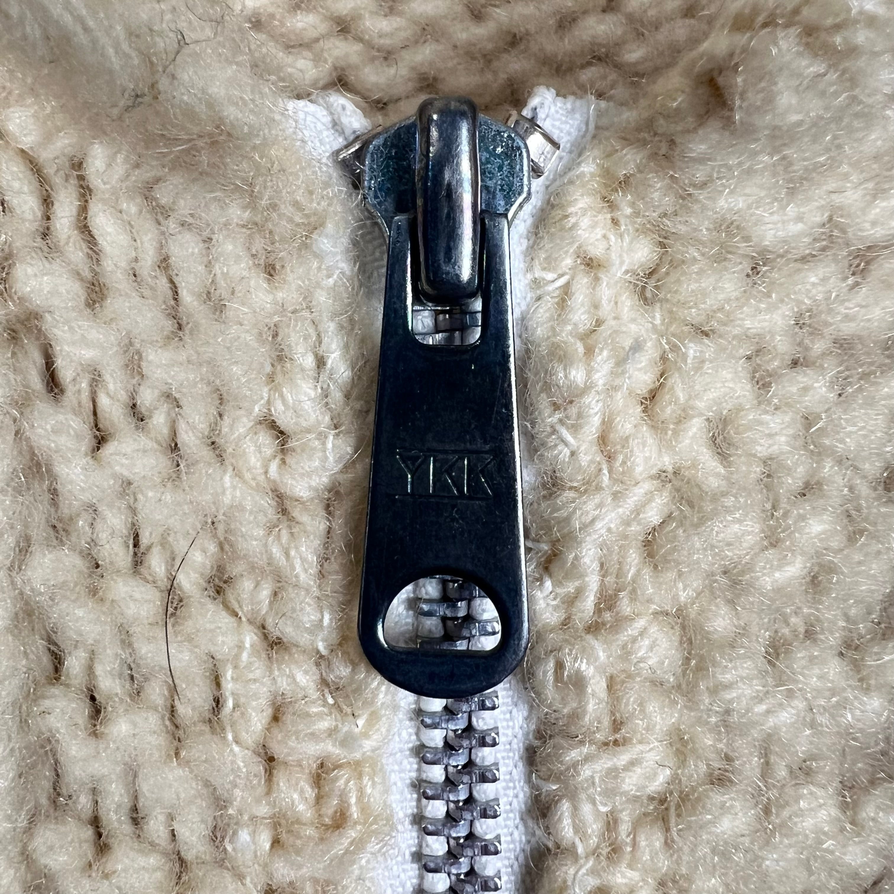 Vintage Hunter & Dog Full Zip Cowichan Cream