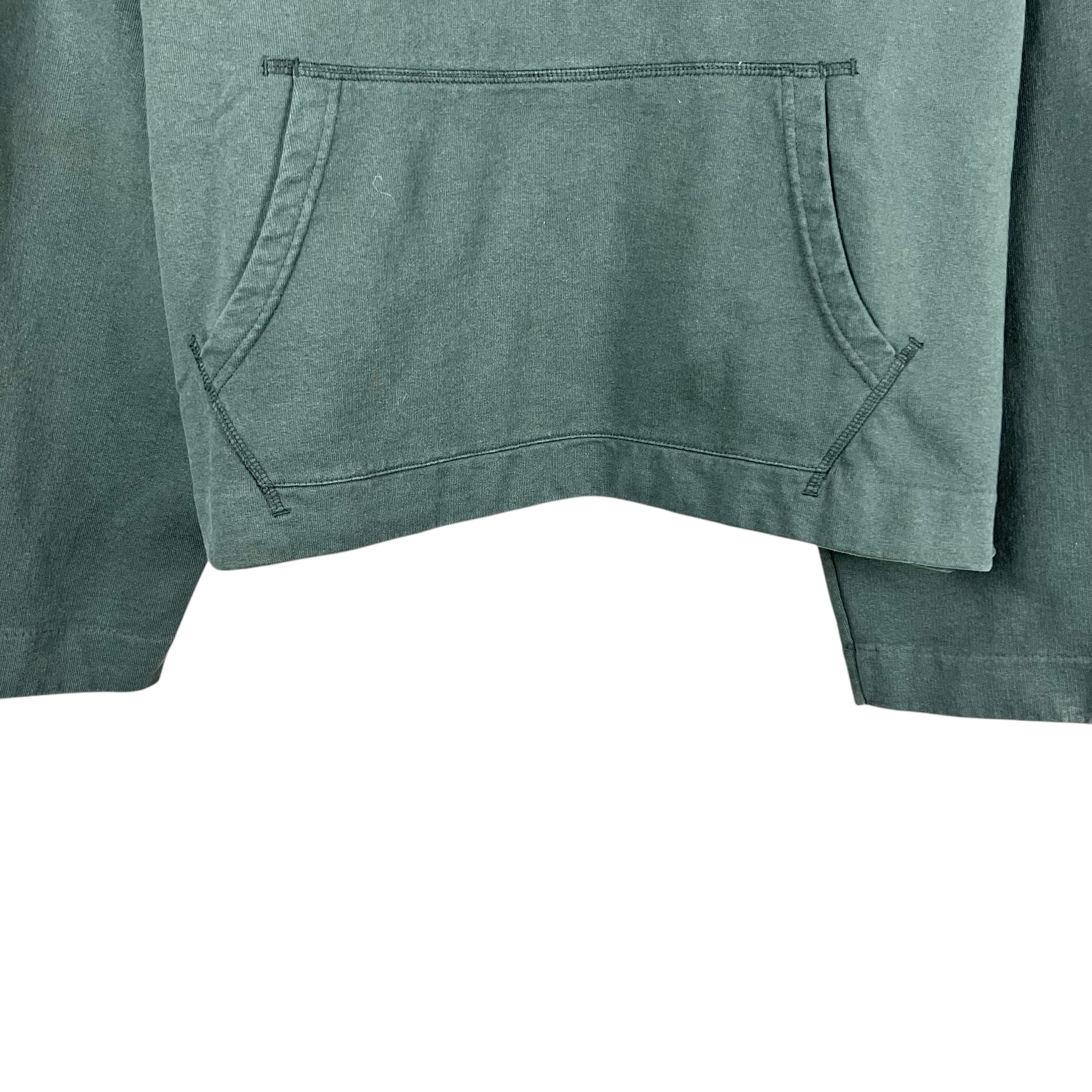 Acne Studios Joghy Cropped Hoodie Dark Forest Green