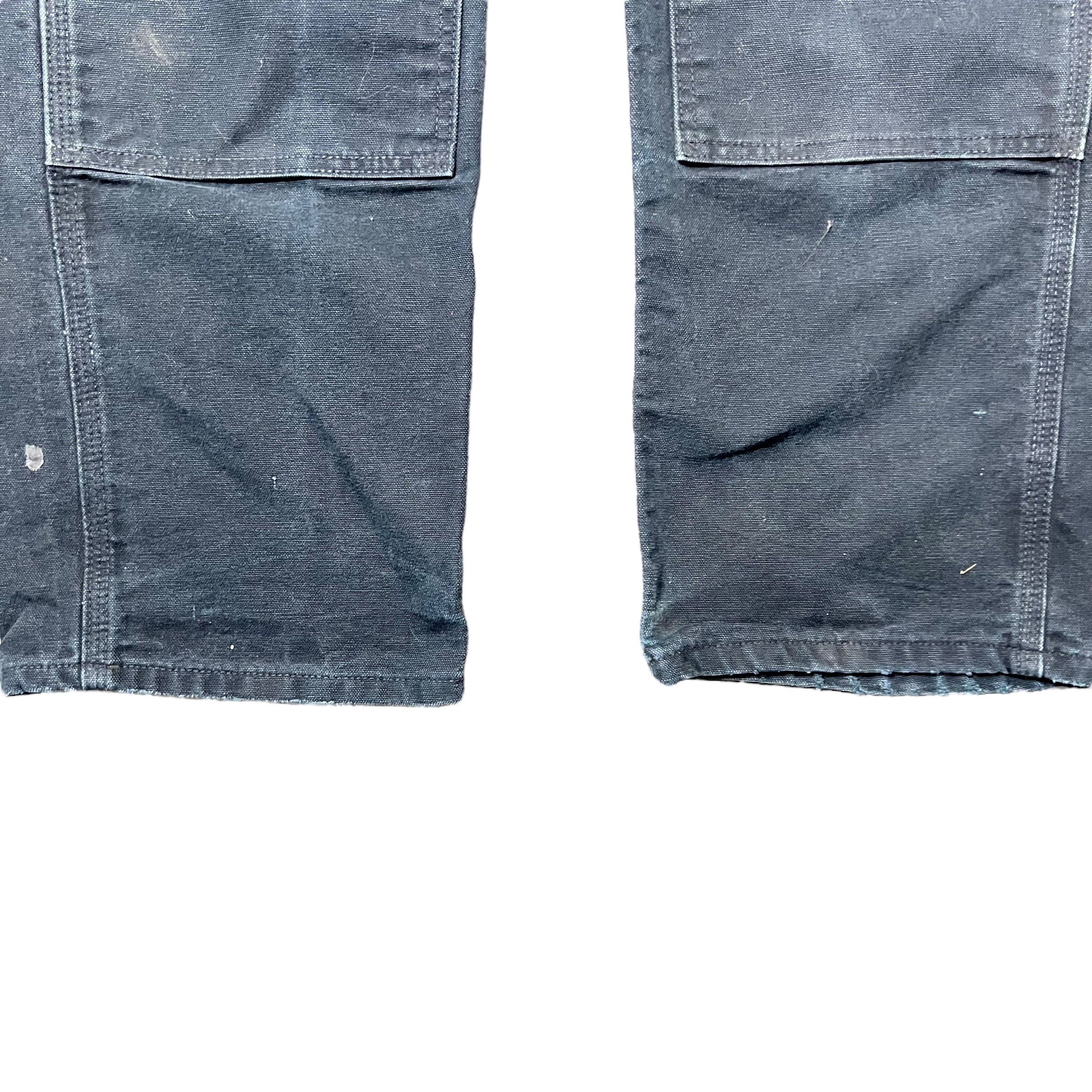 Vintage Carhartt Straight Fit Double Knee Pants Black