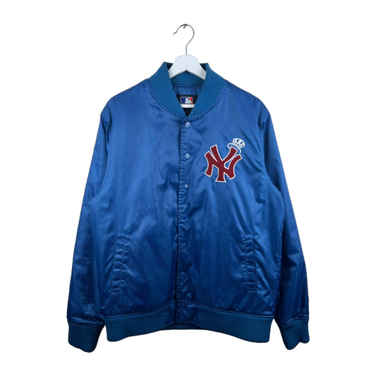 Vintage New York Yankees Embroidered Chest Logo Satin Bomber