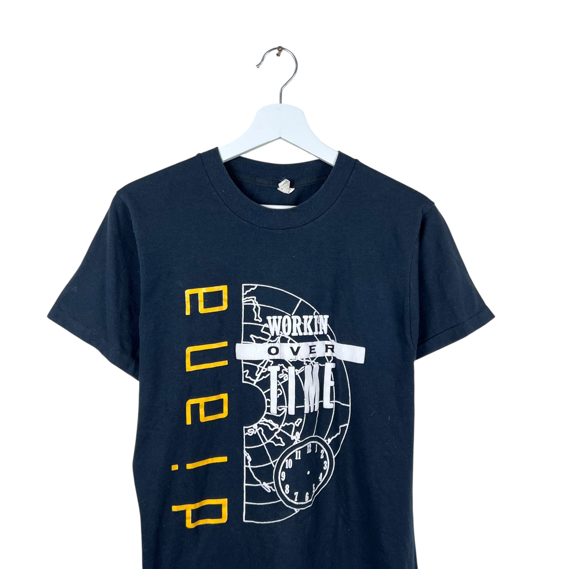 1989 Diana Ross Workin Overtime Tour Tee Black