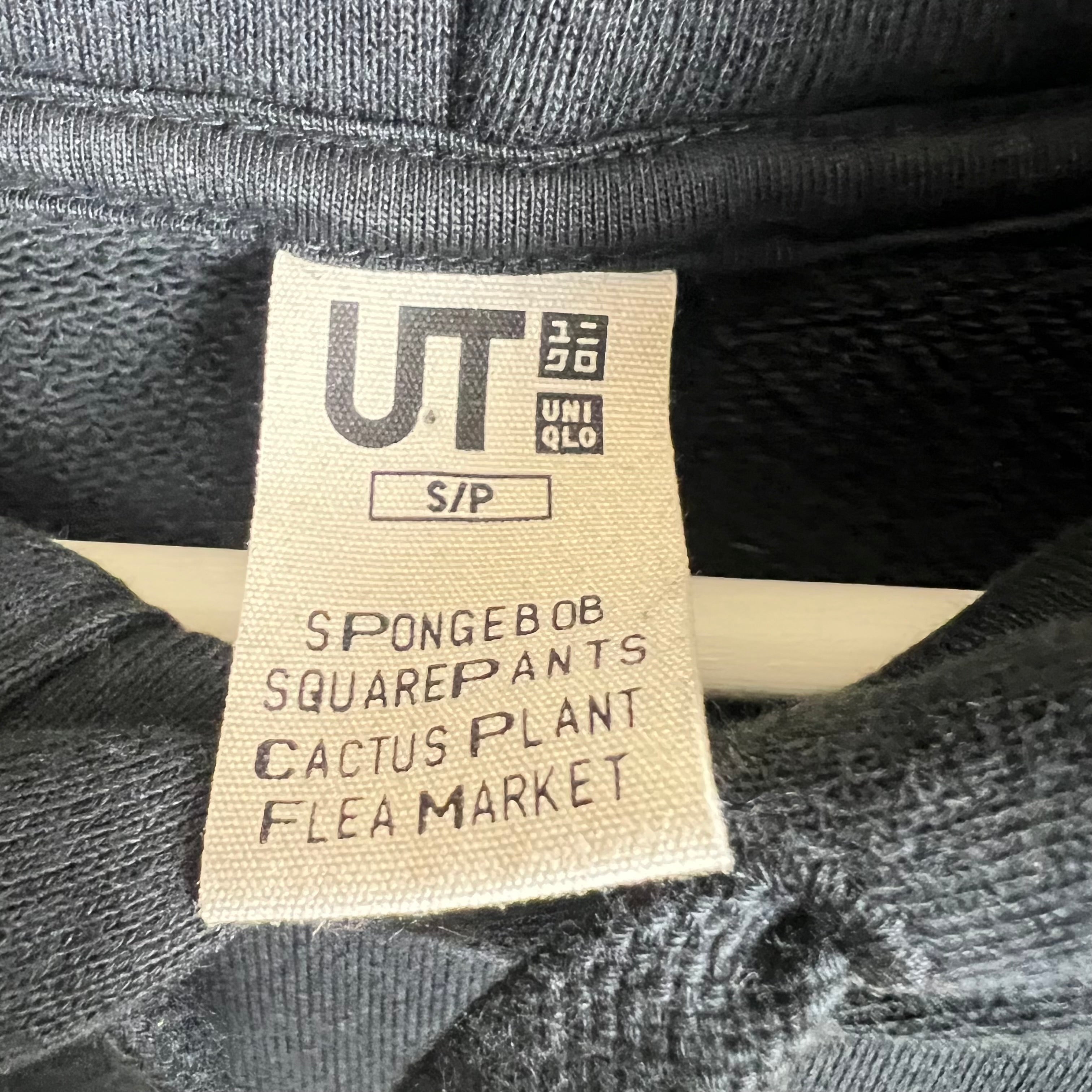 Uniqlo x Spongebob SquarePants x Cactus Plant Flea Market Graphic Hoodie Black