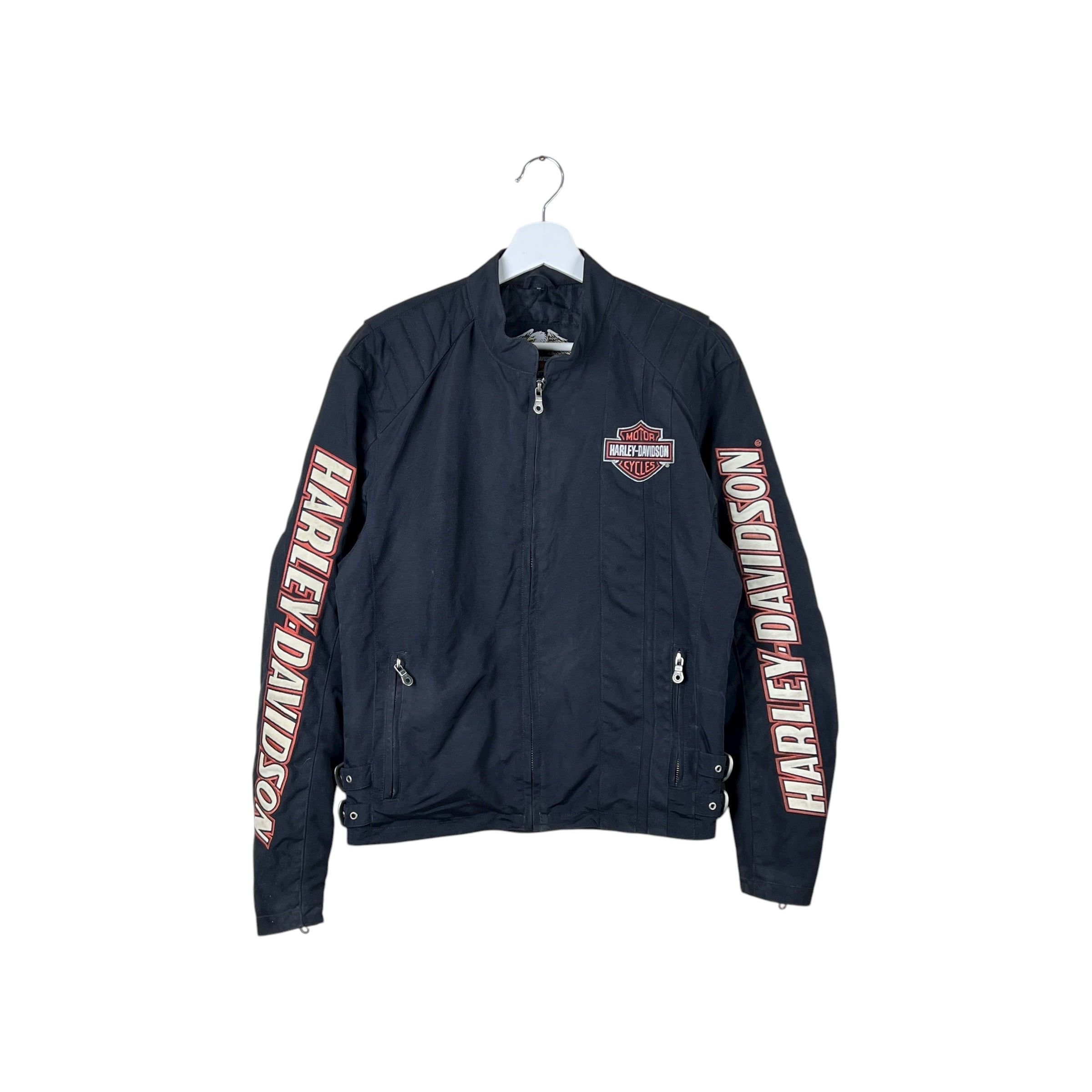 Vintage Harley Davidson Women’s Motorcycle Nylon Jacket Black