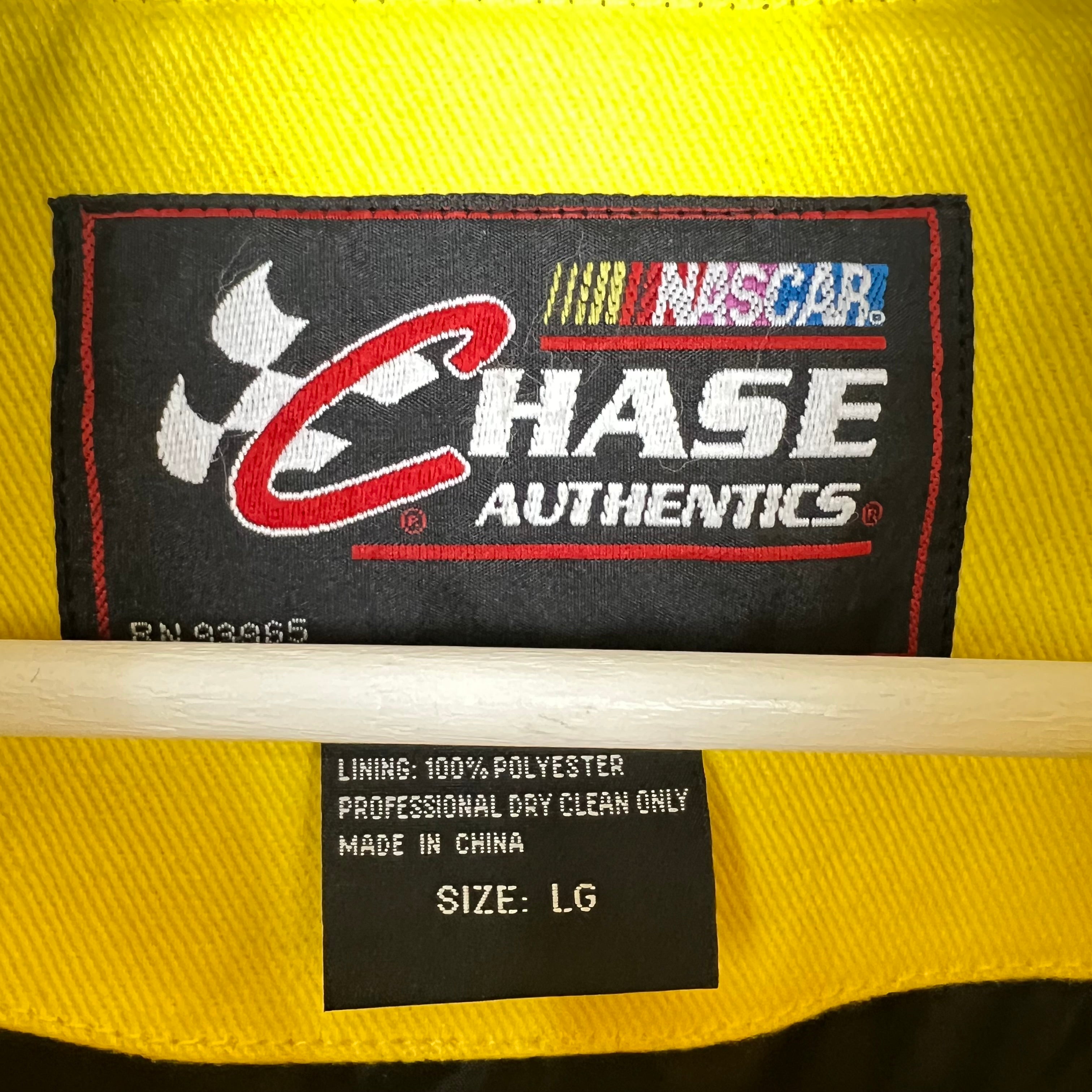 Vintage Chase Authentics NASCAR Clint Bowyer Cheerios Racing Jacket Yellow