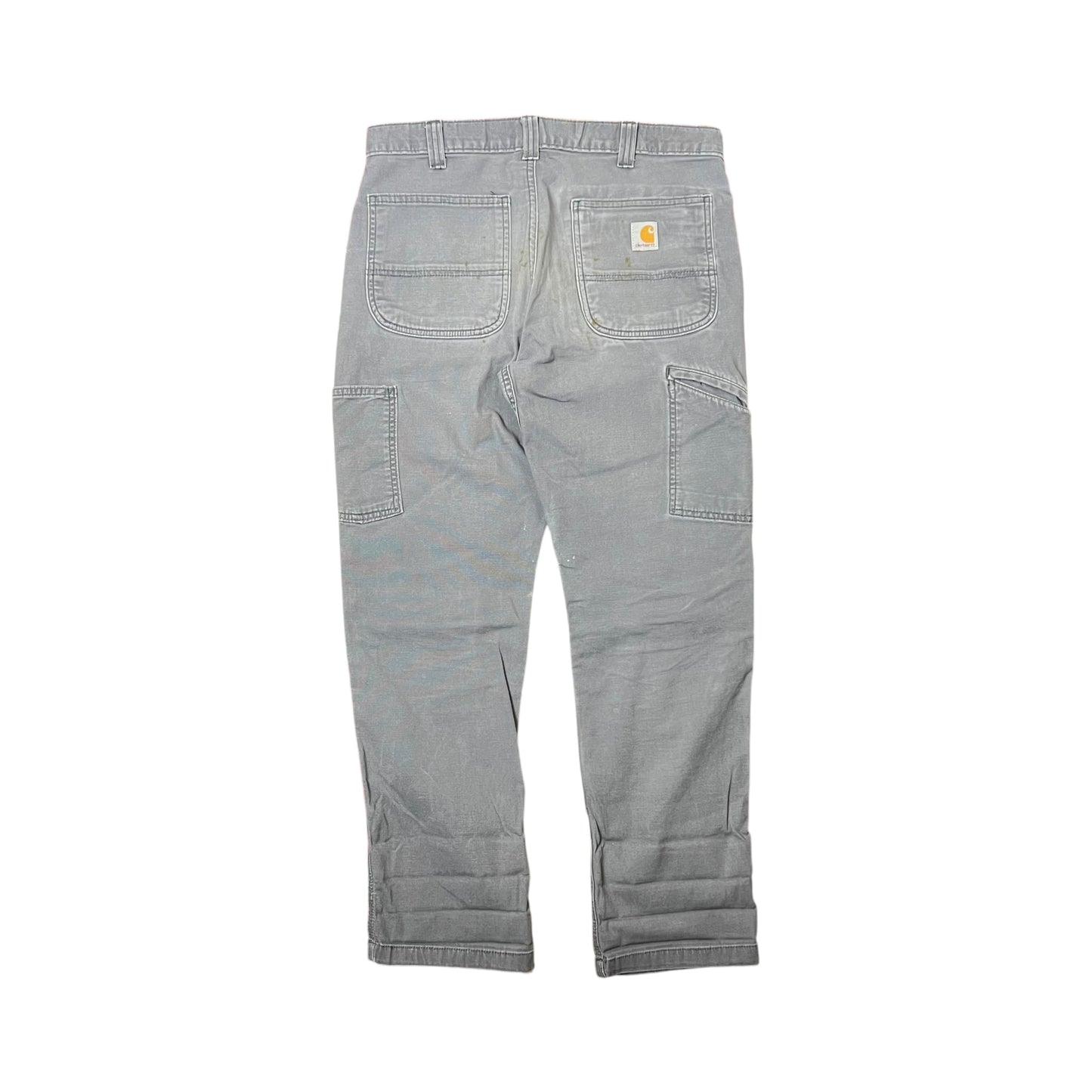 Vintage Carhartt Relaxed Fit Carpenter Double Knee Pants Grey